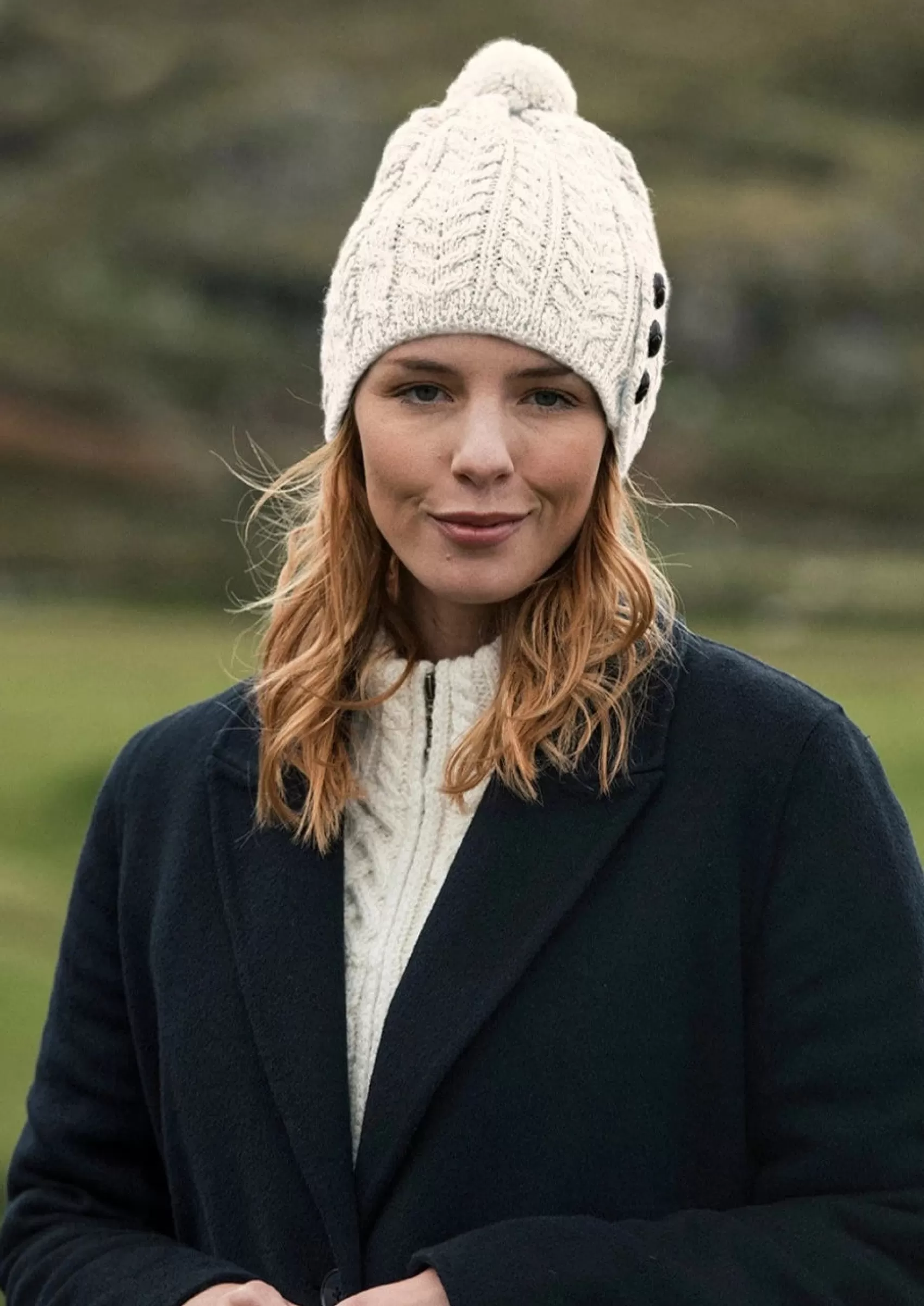 Hats & Caps^Aran Woollen Mills Aran Cong Hat | Natural