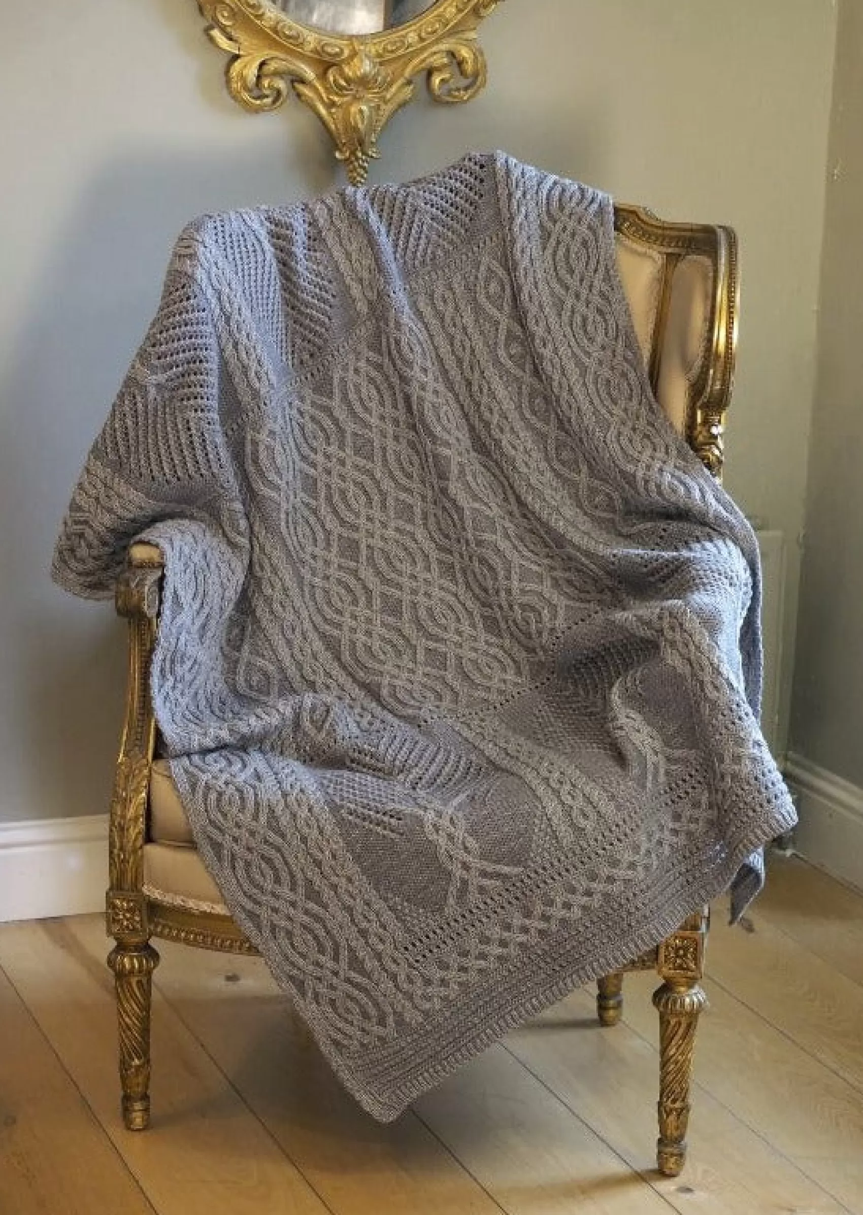 Blankets & Throws | Aran Knit Blankets^Aran Crafts Fairy Tree Merino Throw | Grey