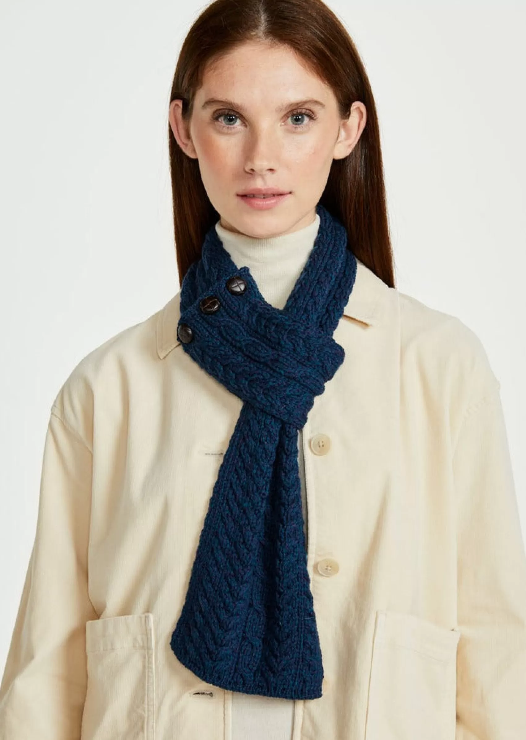 Scarves^Aran Woollen Mills Aran Loop Scarf | Atlantic