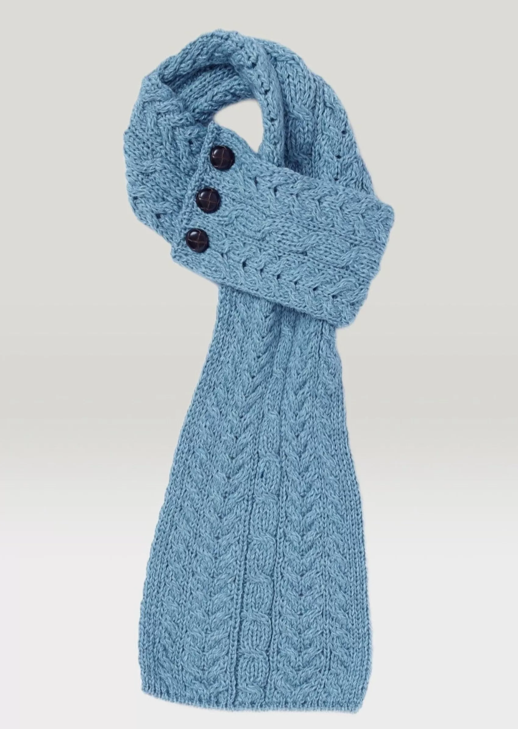 Scarves^Aran Woollen Mills Aran Loop Scarf | Mist Marl