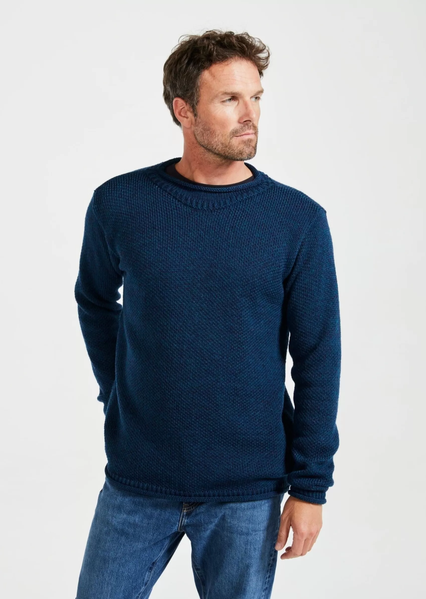 Aran Sweaters^Aran Woollen Mills Aran Roll Neck Sweater | Atlantic