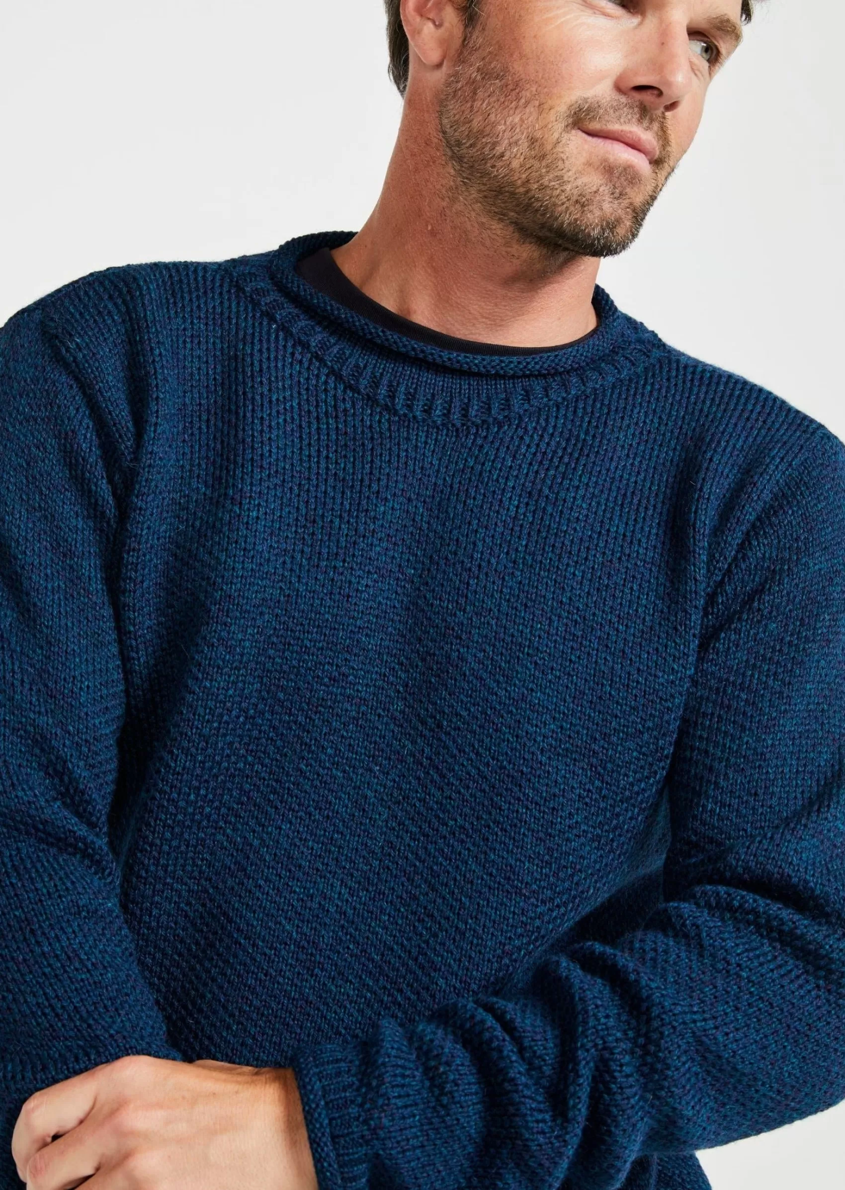 Aran Sweaters^Aran Woollen Mills Aran Roll Neck Sweater | Atlantic