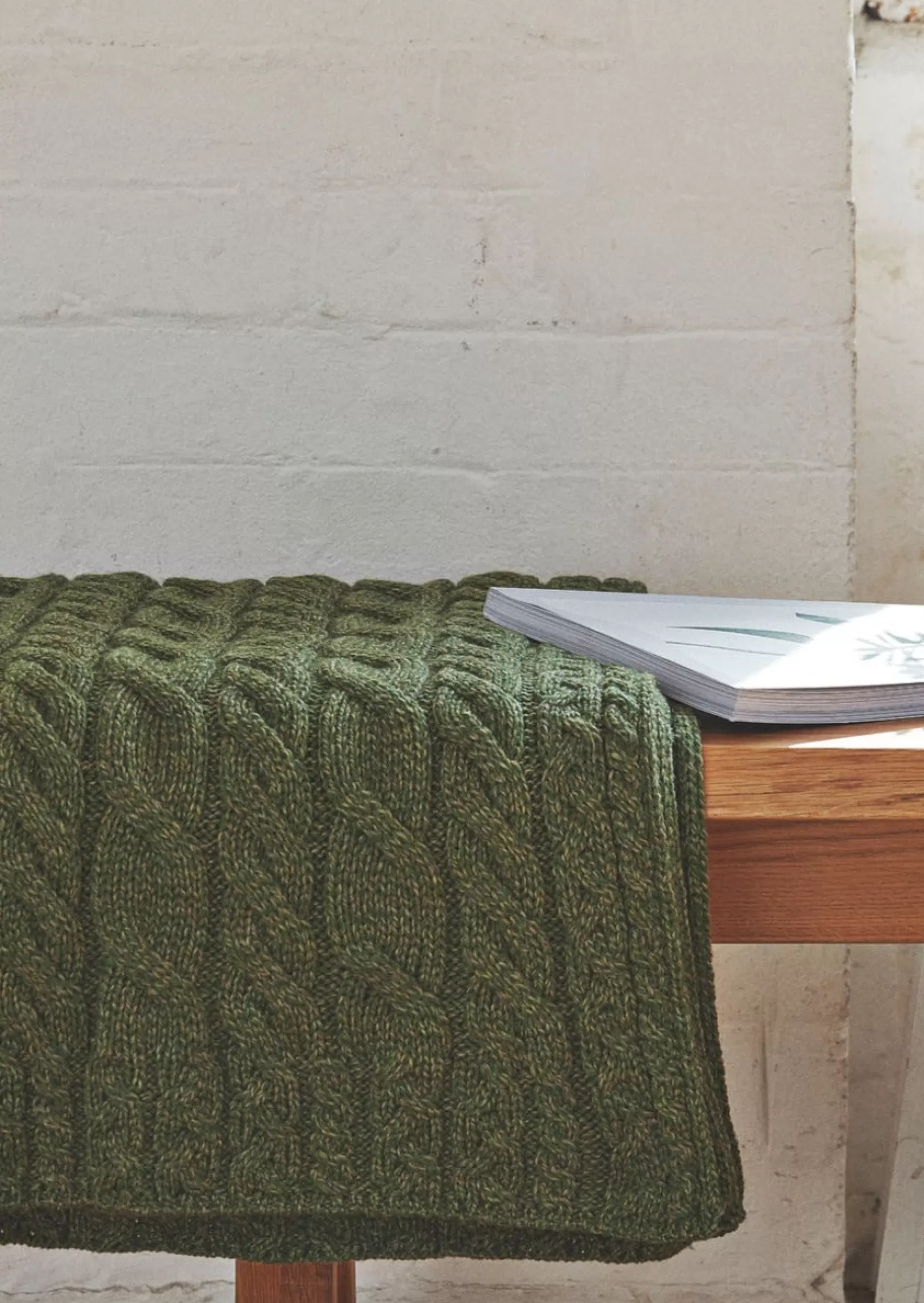 Blankets & Throws | Wool Blankets^Aran Woollen Mills Aran Supersoft Blanket | Green