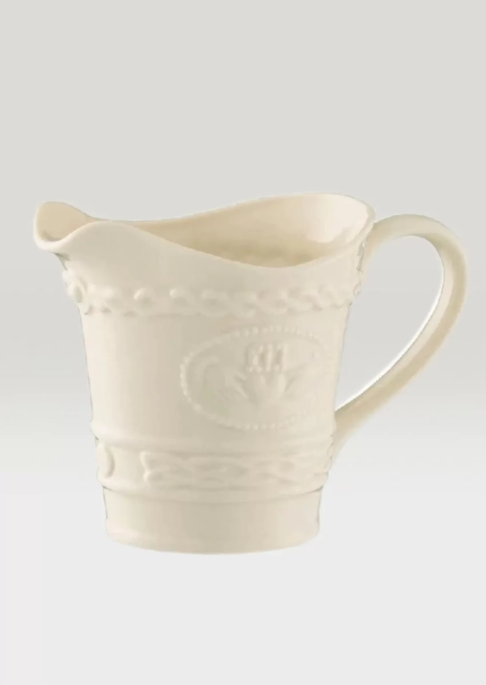 Irish Pottery^Belleek Claddagh Cream Jug