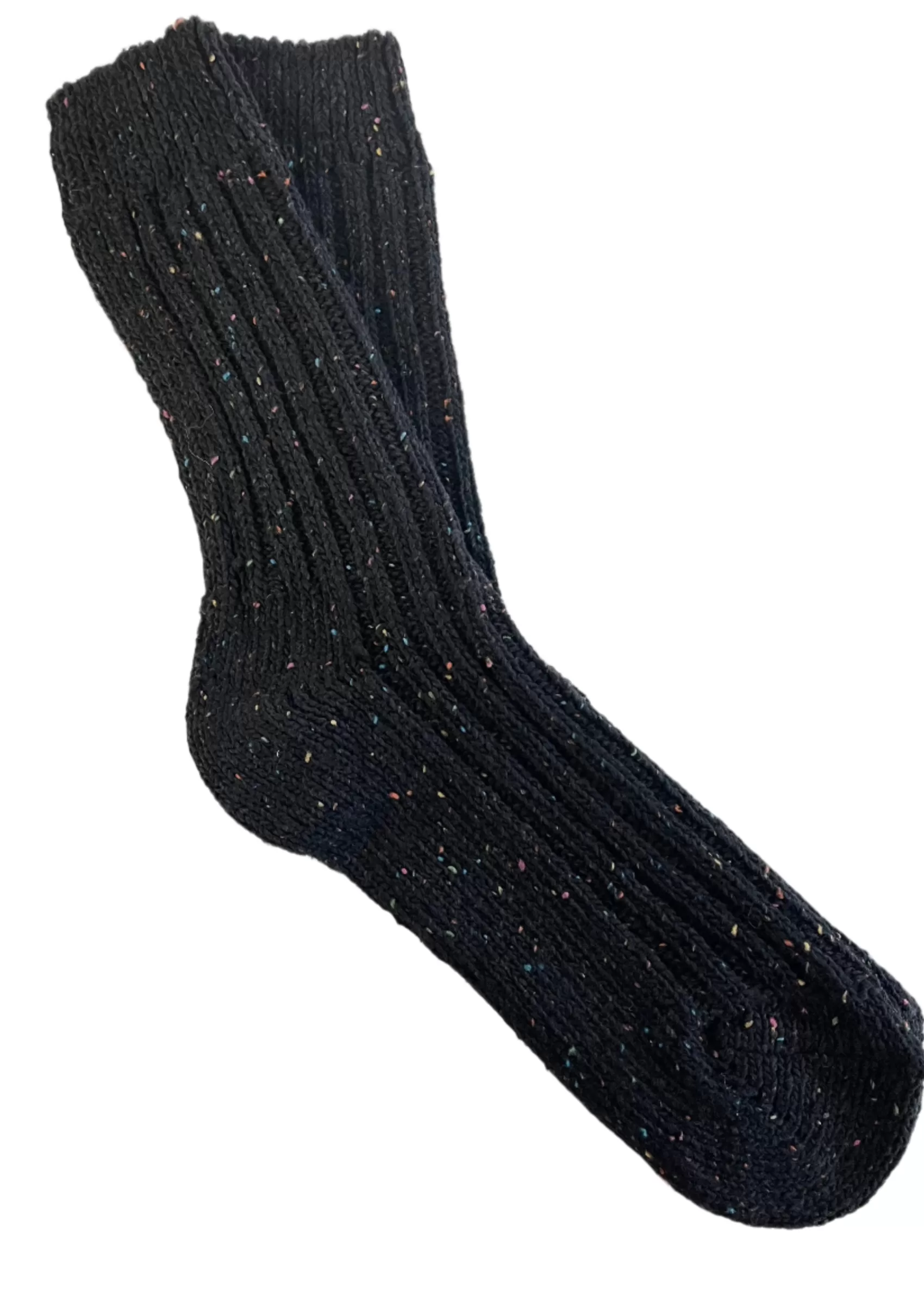 Socks | Socks^River View Black Irish Wool Neppy Socks | Women's