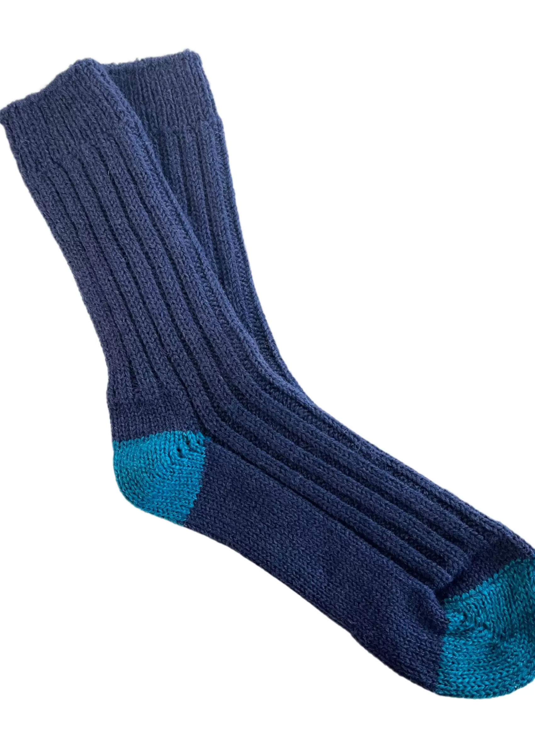 Socks | Socks^River View Blue Irish Merino Wool Socks | Women's