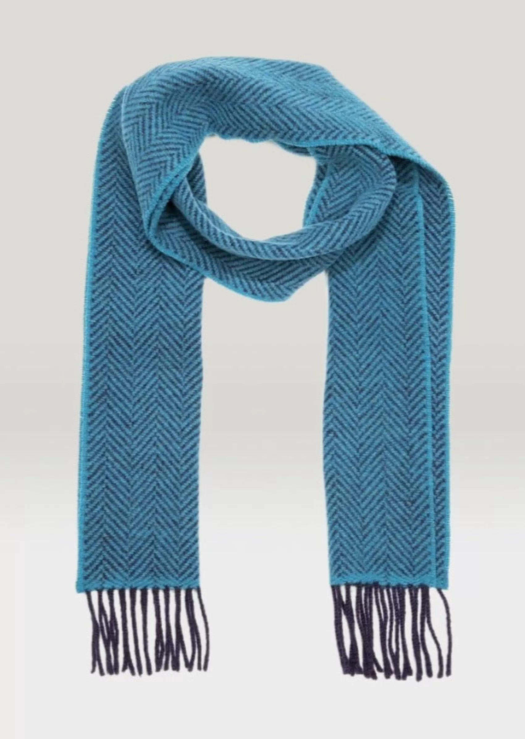 Scarves | Scarves^John Hanly Cashmere Merino Scarf | Navy Teal