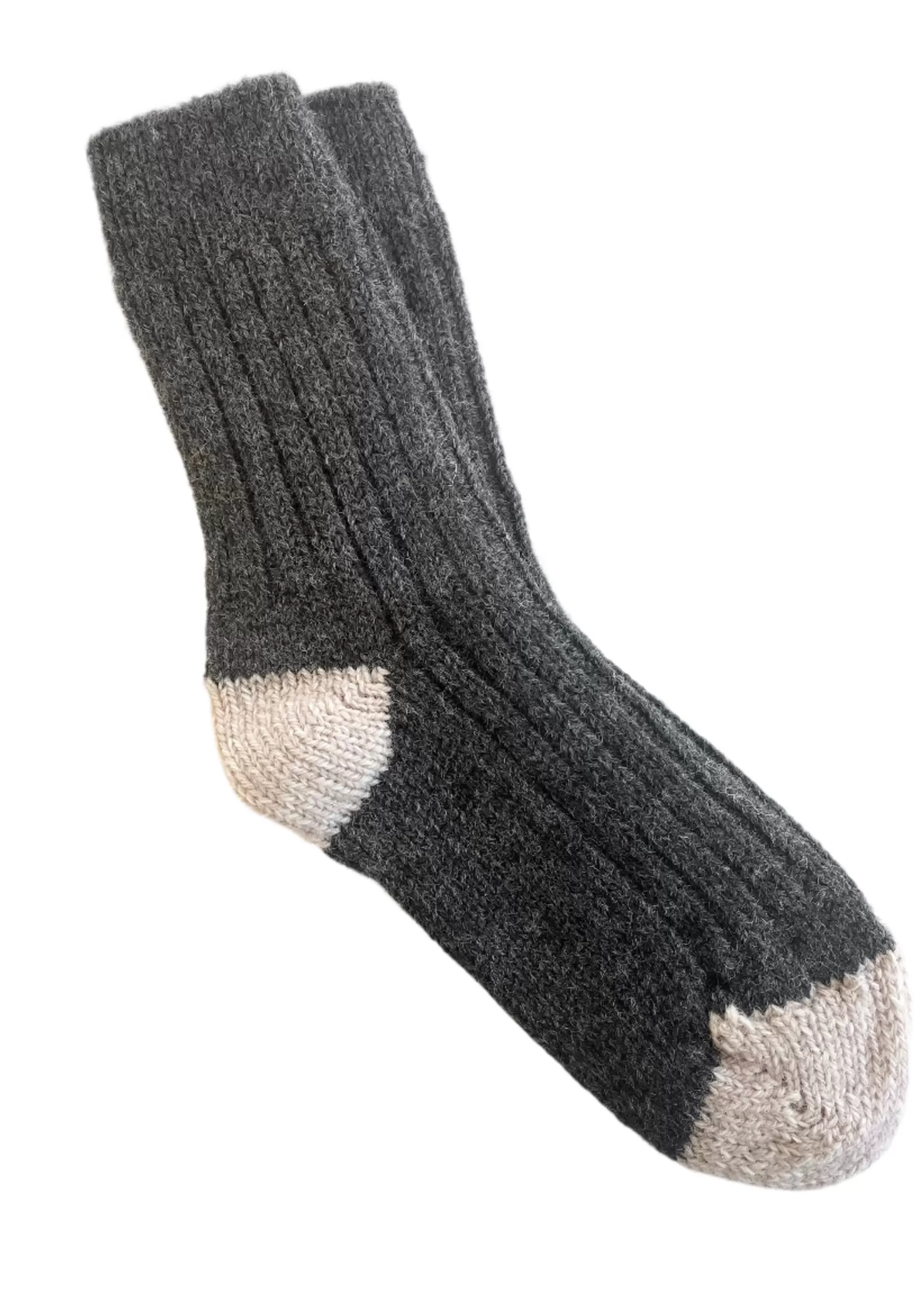 Socks | Socks^River View Charcoal Irish Merino Wool Socks | Large