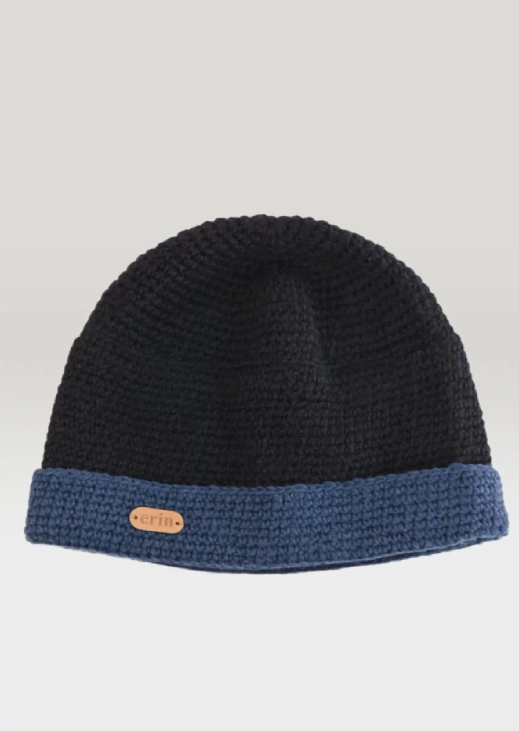 Wool Hats^Erin Knitwear Charcoal Rib Pullon Hat | Blue Navy