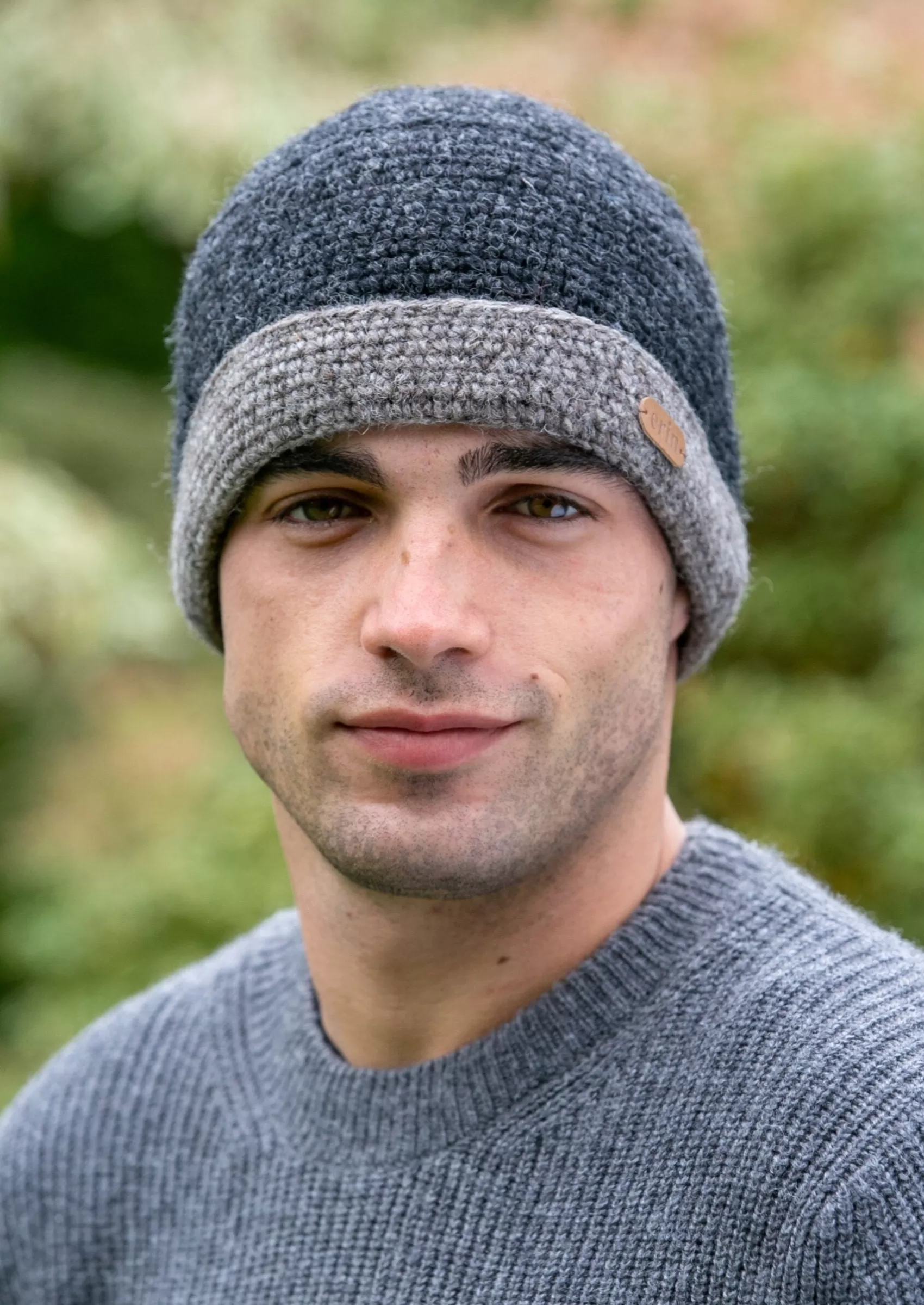 Wool Hats^Erin Knitwear Charcoal Rib Pullon Hat | Charcoal Grey