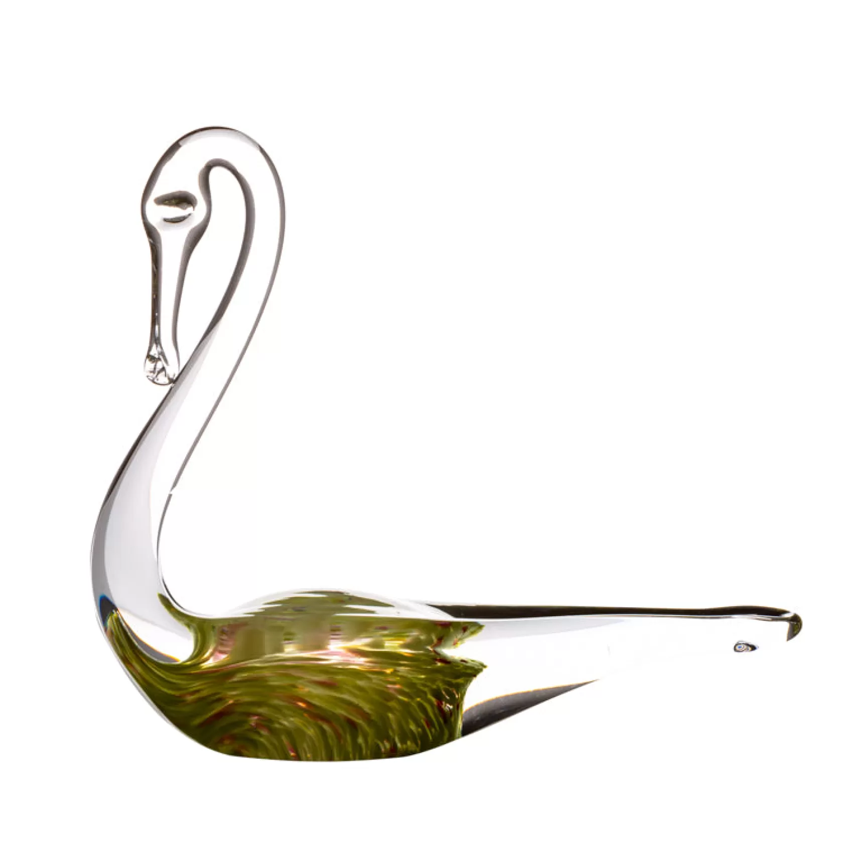 Irish Crystal | Irish Ornaments^Irish Handmade Glass Company Children of Lir Glass Swan Fiachra