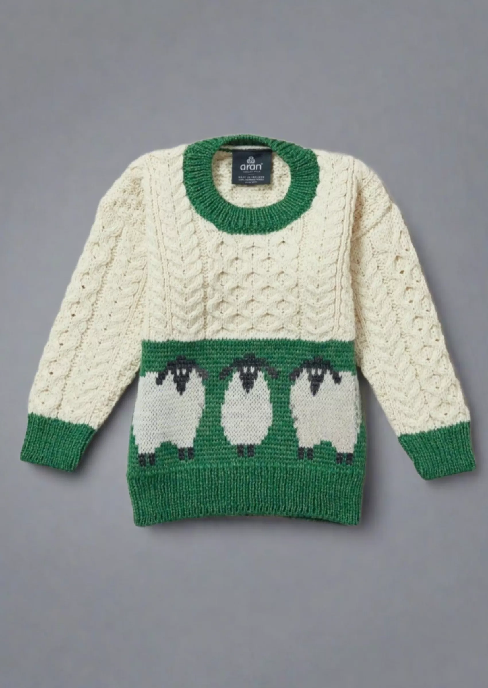 Kids^Aran Woollen Mills Children's Aran Sheep Sweater