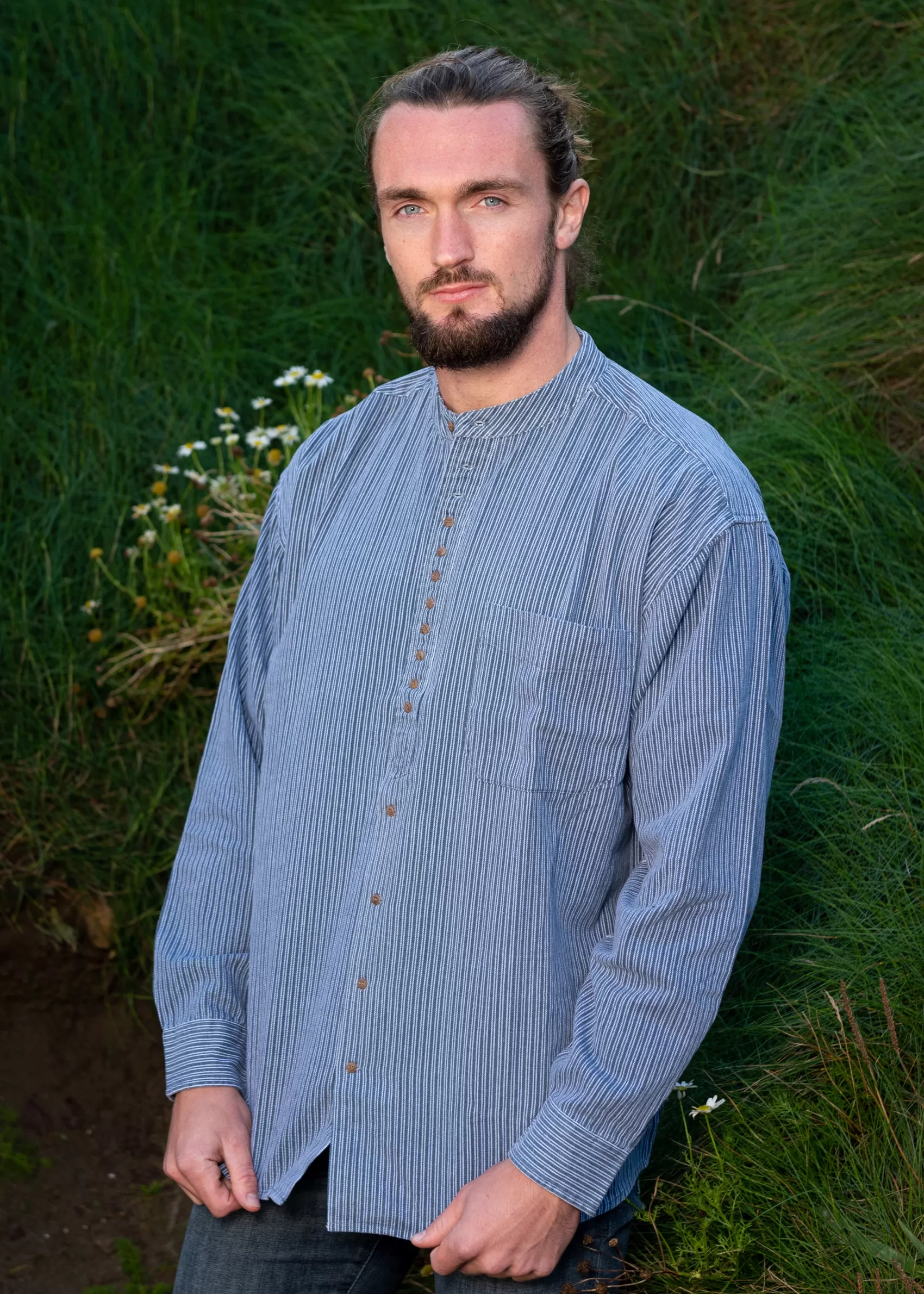 Traditional Shirts^Civilian Heavyweight Grandfather Stripe Shirt