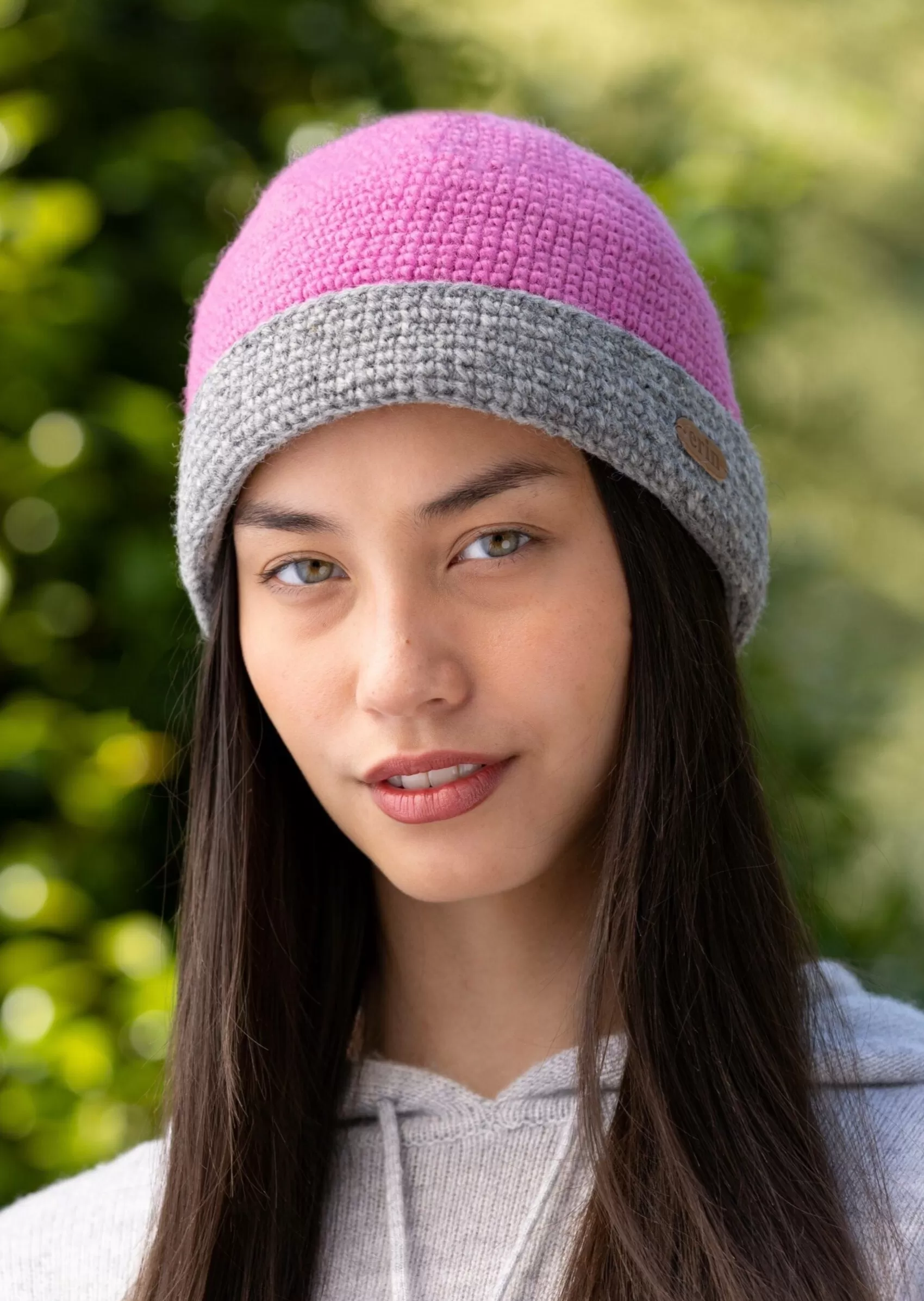 Hats & Caps^Erin Knitwear Crochet Turn up Hat | Pink