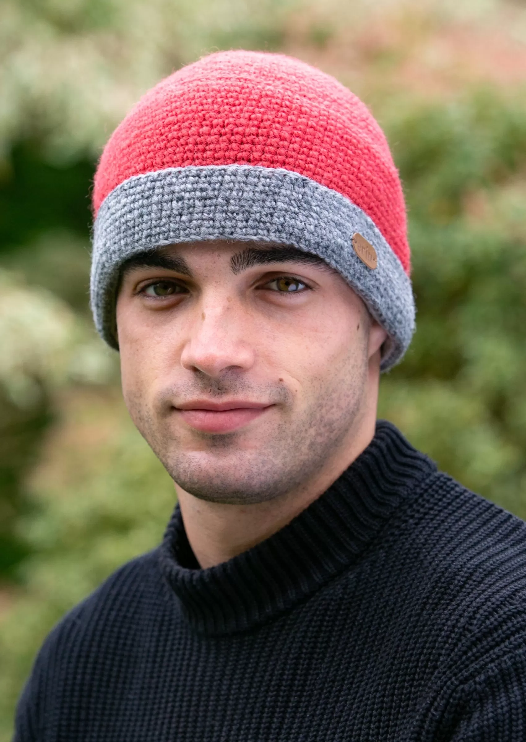 Hats & Caps^Erin Knitwear Crochet Turn up Hat | Raspberry