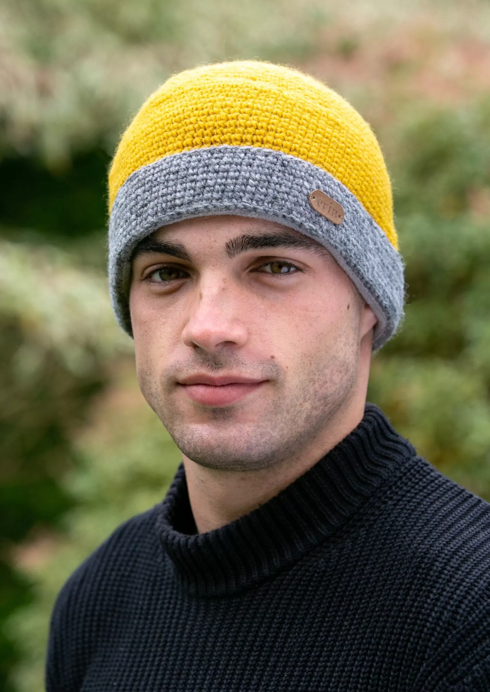 Hats & Caps^Erin Knitwear Crochet Turn up Hat | Yellow