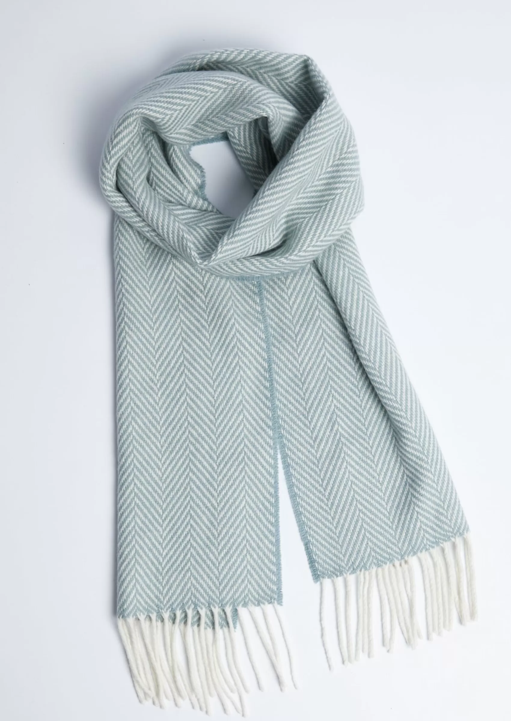 Scarves^Foxford Cashmere Scarf | Sage & White