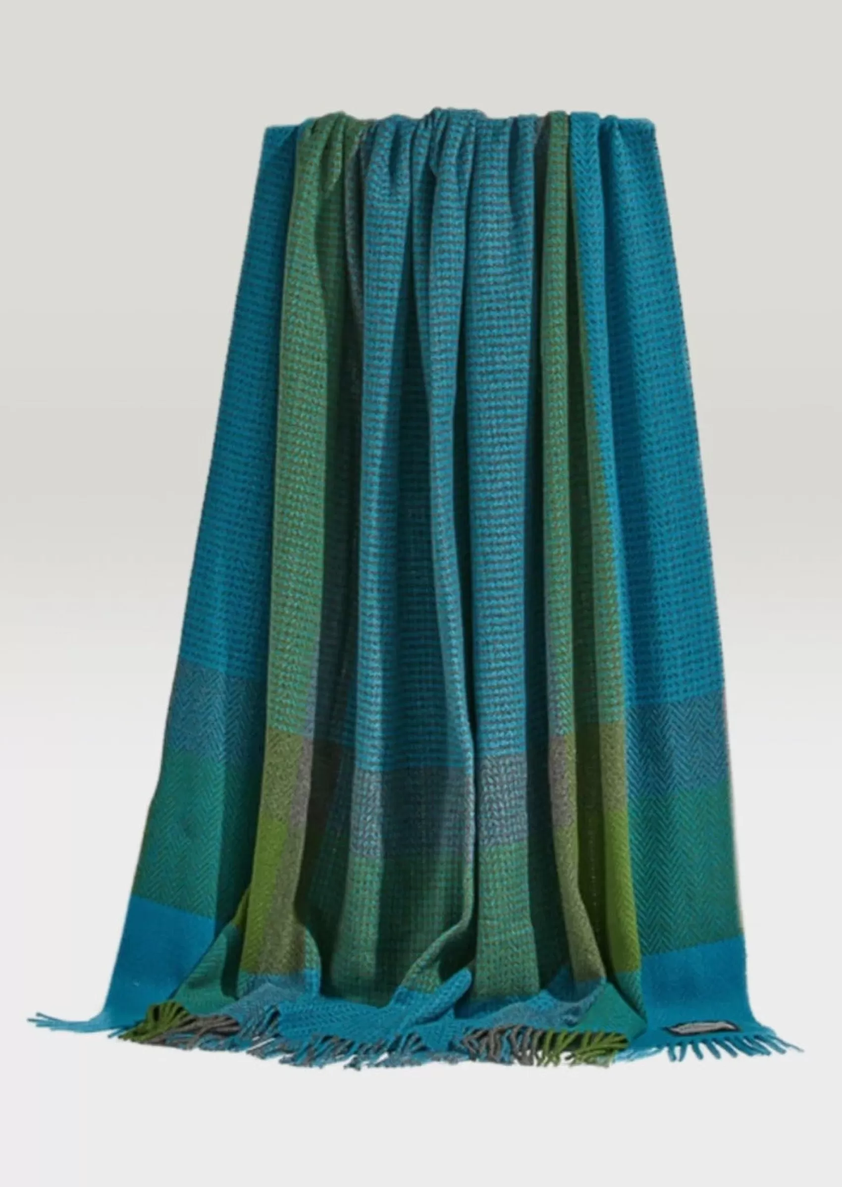 Blankets & Throws | Cashmere Merino Blankets^Foxford Cashmere Wool Throw | Green Blue