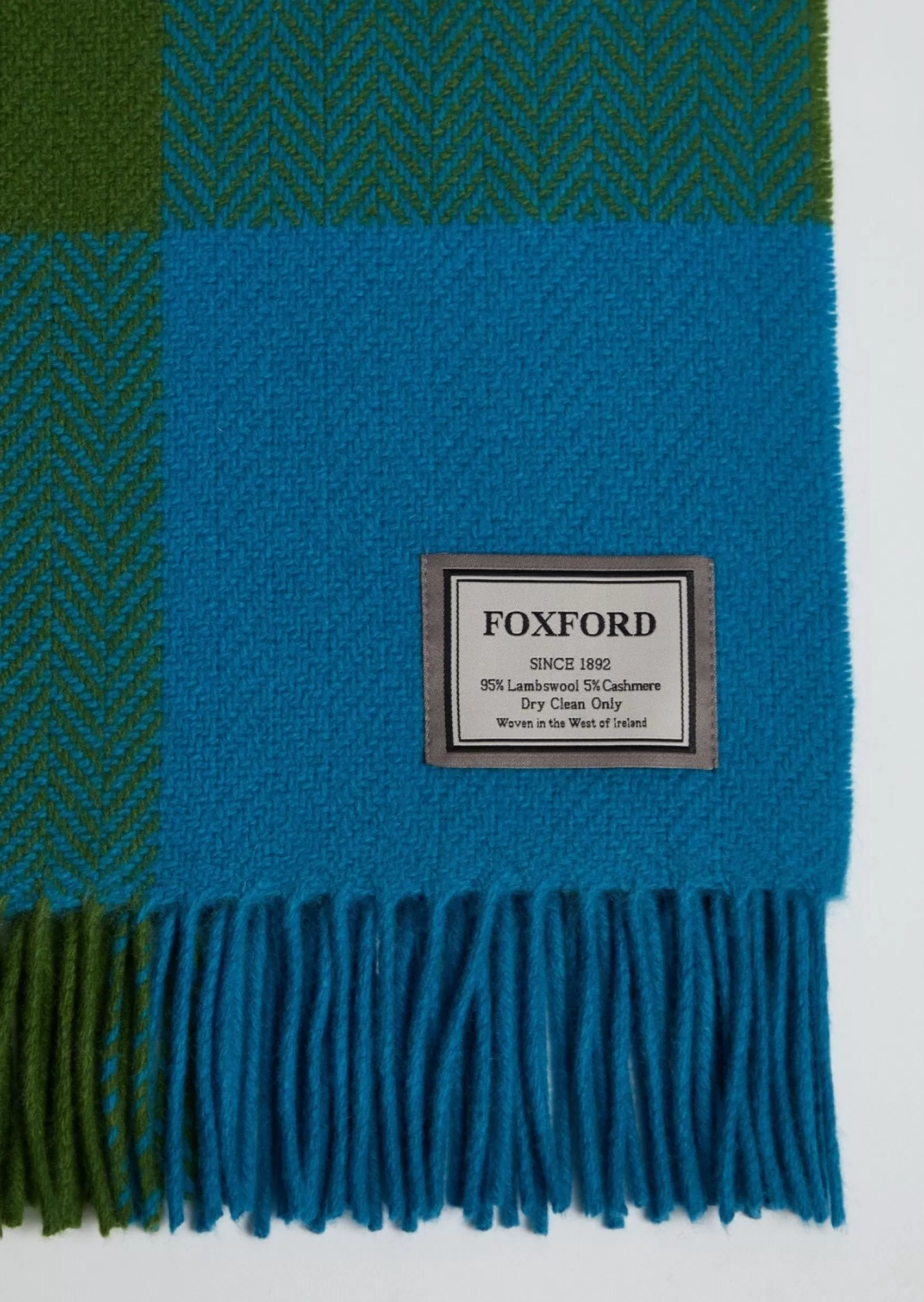 Blankets & Throws | Cashmere Merino Blankets^Foxford Cashmere Wool Throw | Green Blue