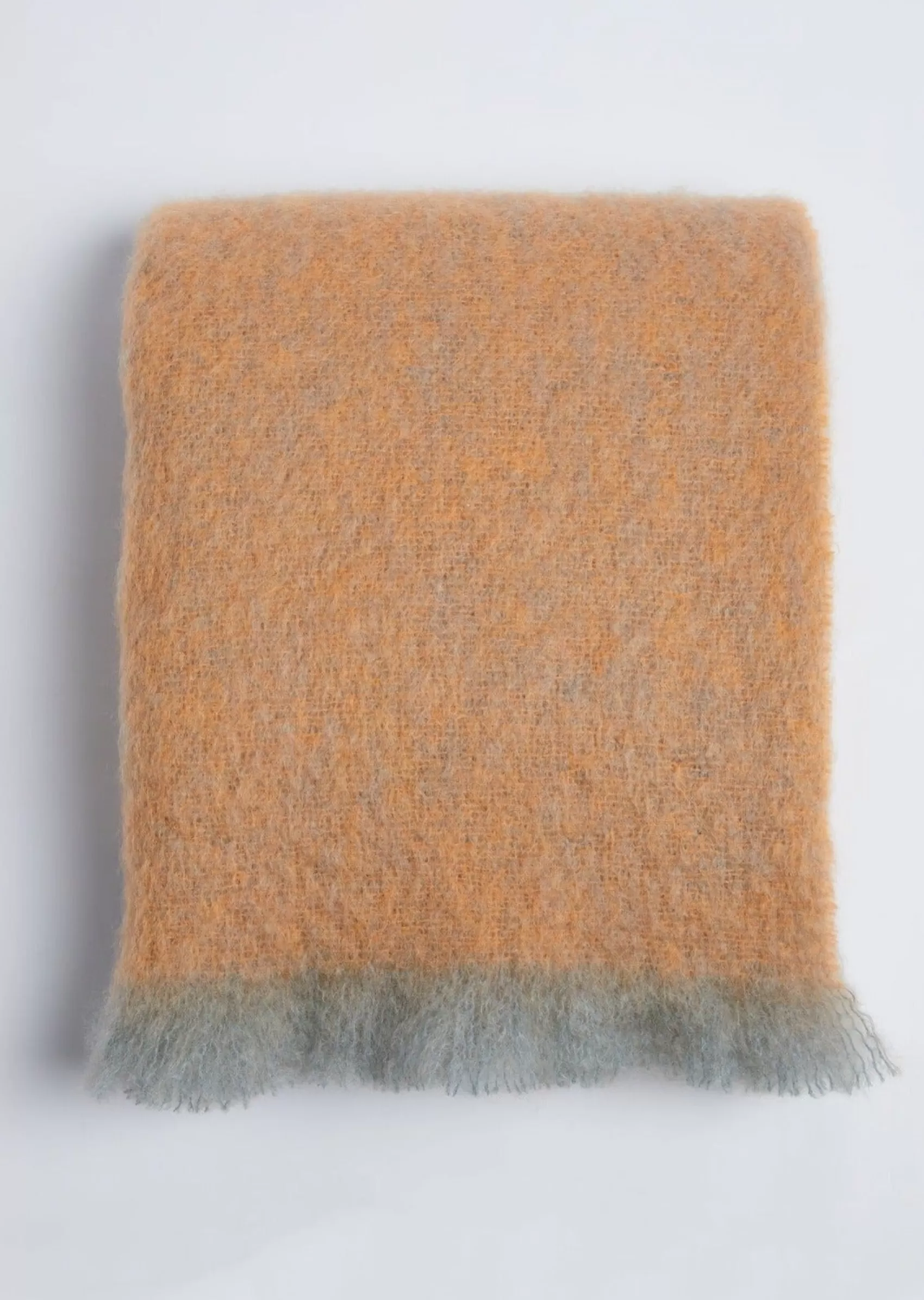 Blankets & Throws | Mohair Blankets^Foxford Causeway Mohair Throw | Tangerine