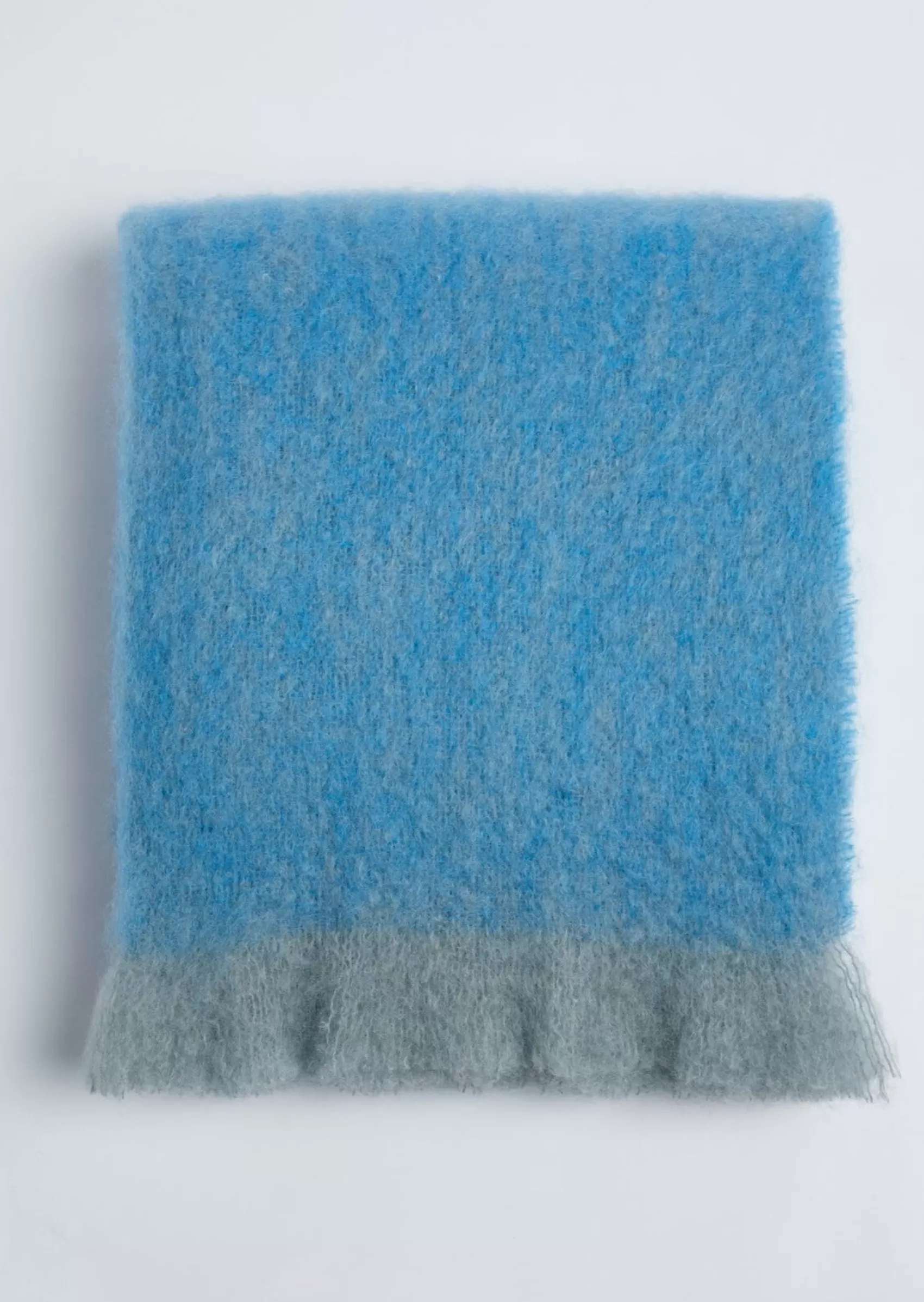 Blankets & Throws | Mohair Blankets^Foxford Inishowen Mohair Throw | Mayo Blue