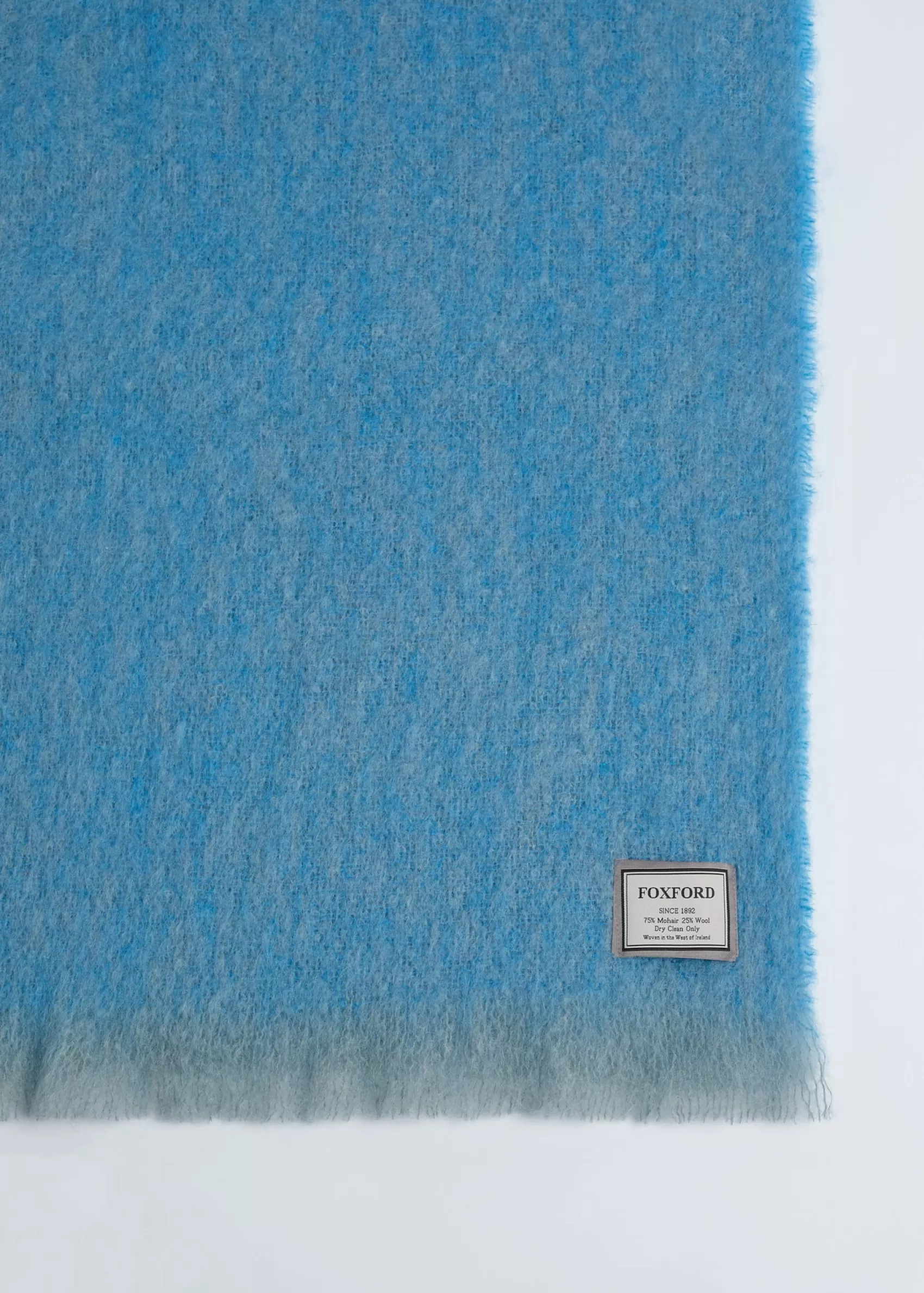 Blankets & Throws | Mohair Blankets^Foxford Inishowen Mohair Throw | Mayo Blue