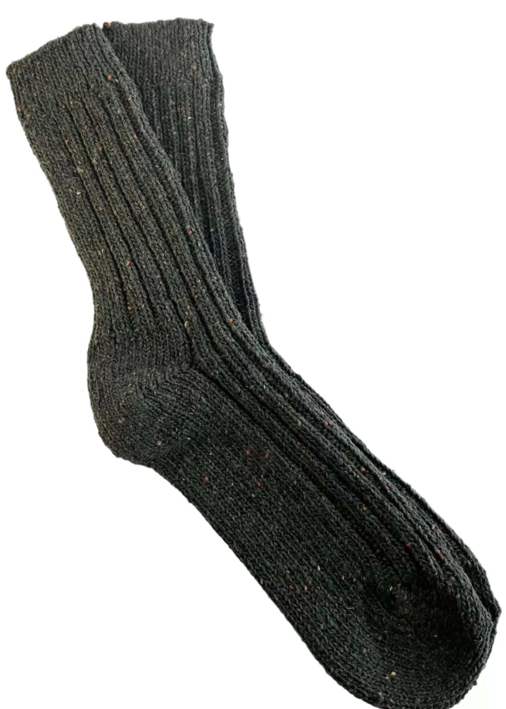 Socks | Socks^River View Green/Palude Irish Wool Neppy Socks | Large