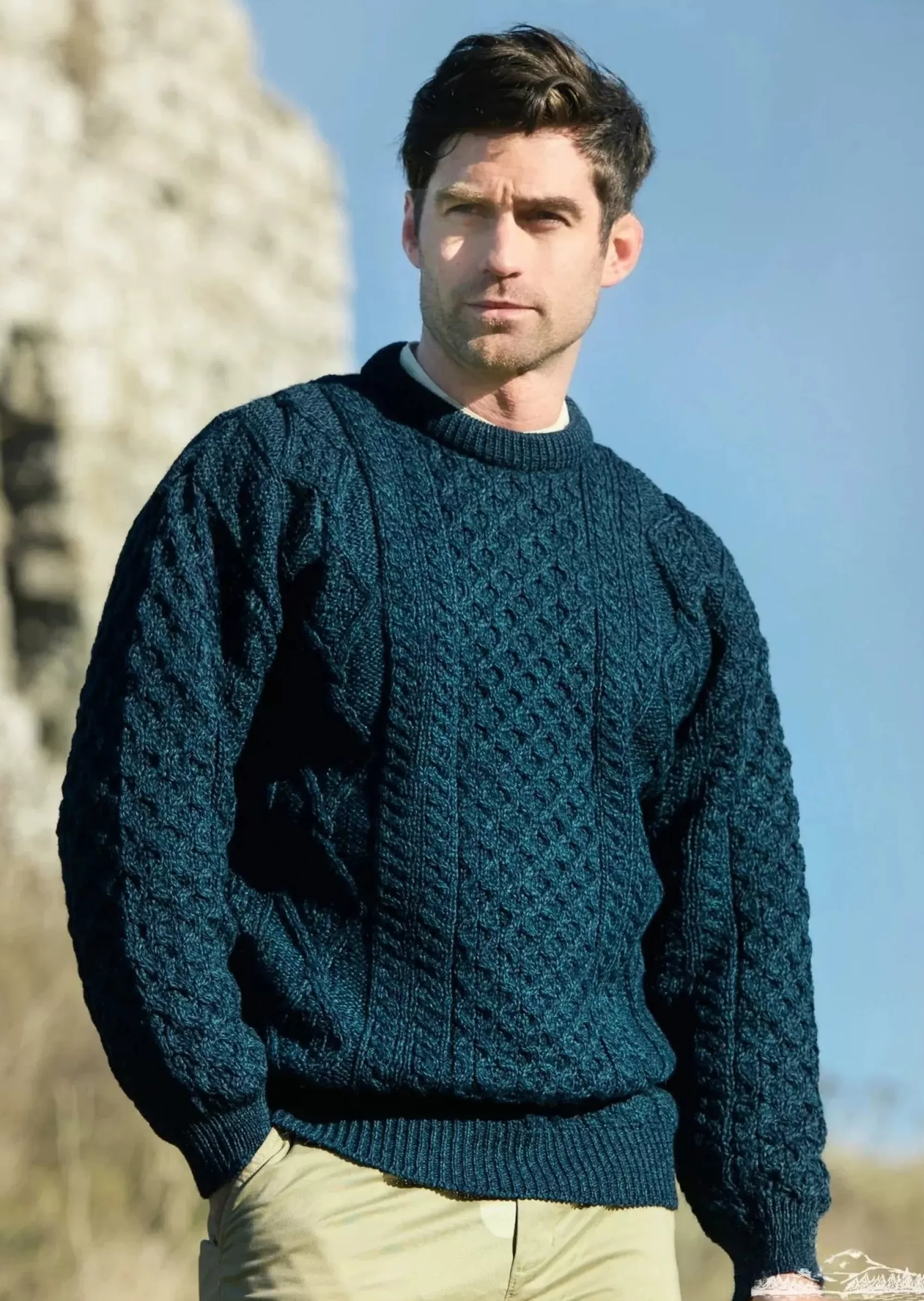 Aran Sweaters^Aran Crafts Inis Mor Aran Sweater | Blackwatch