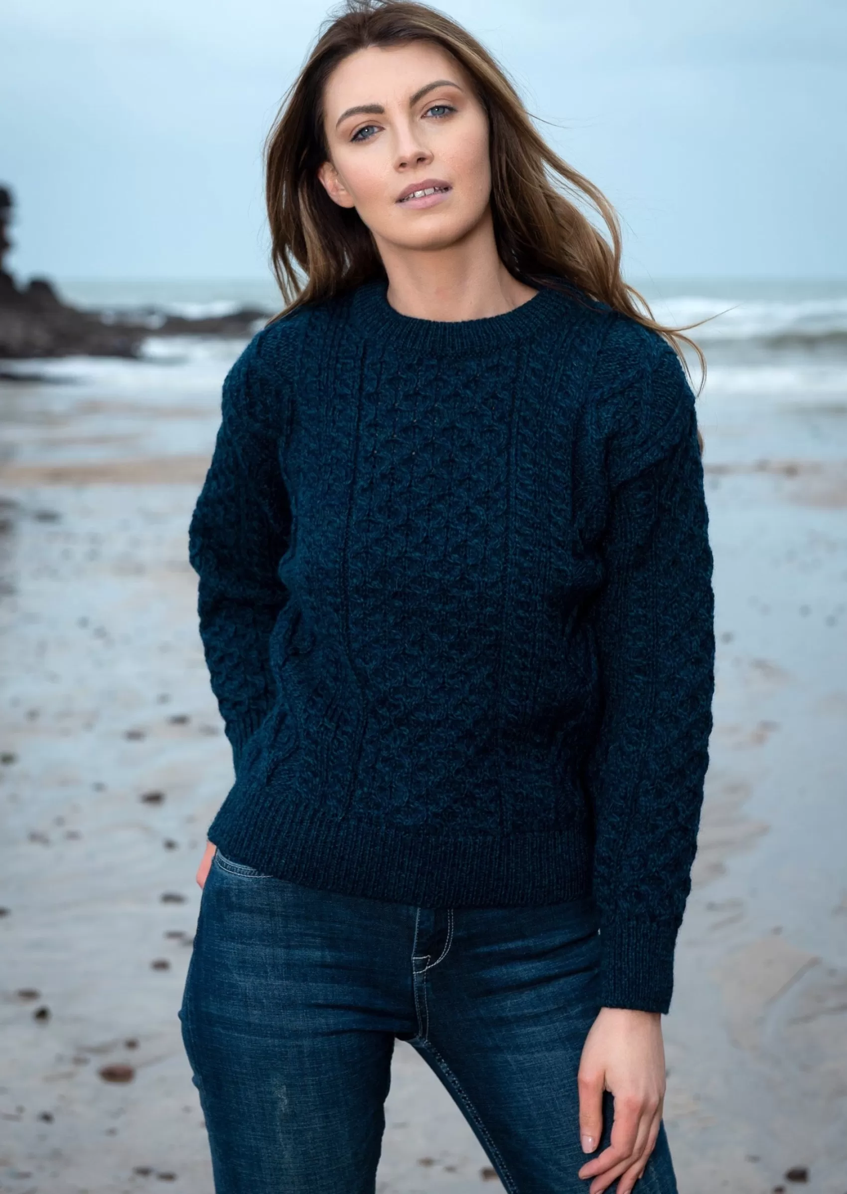 Aran Sweaters^Aran Crafts Inis Mor Aran Sweater | Blackwatch