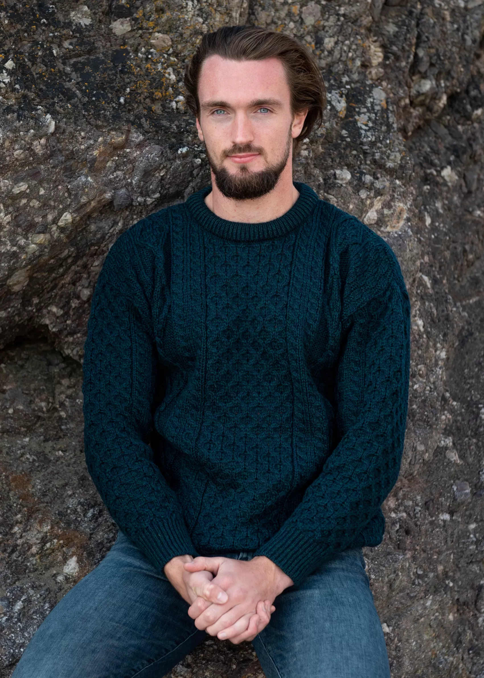 Aran Sweaters^Aran Crafts Inis Mor Aran Sweater | Blackwatch