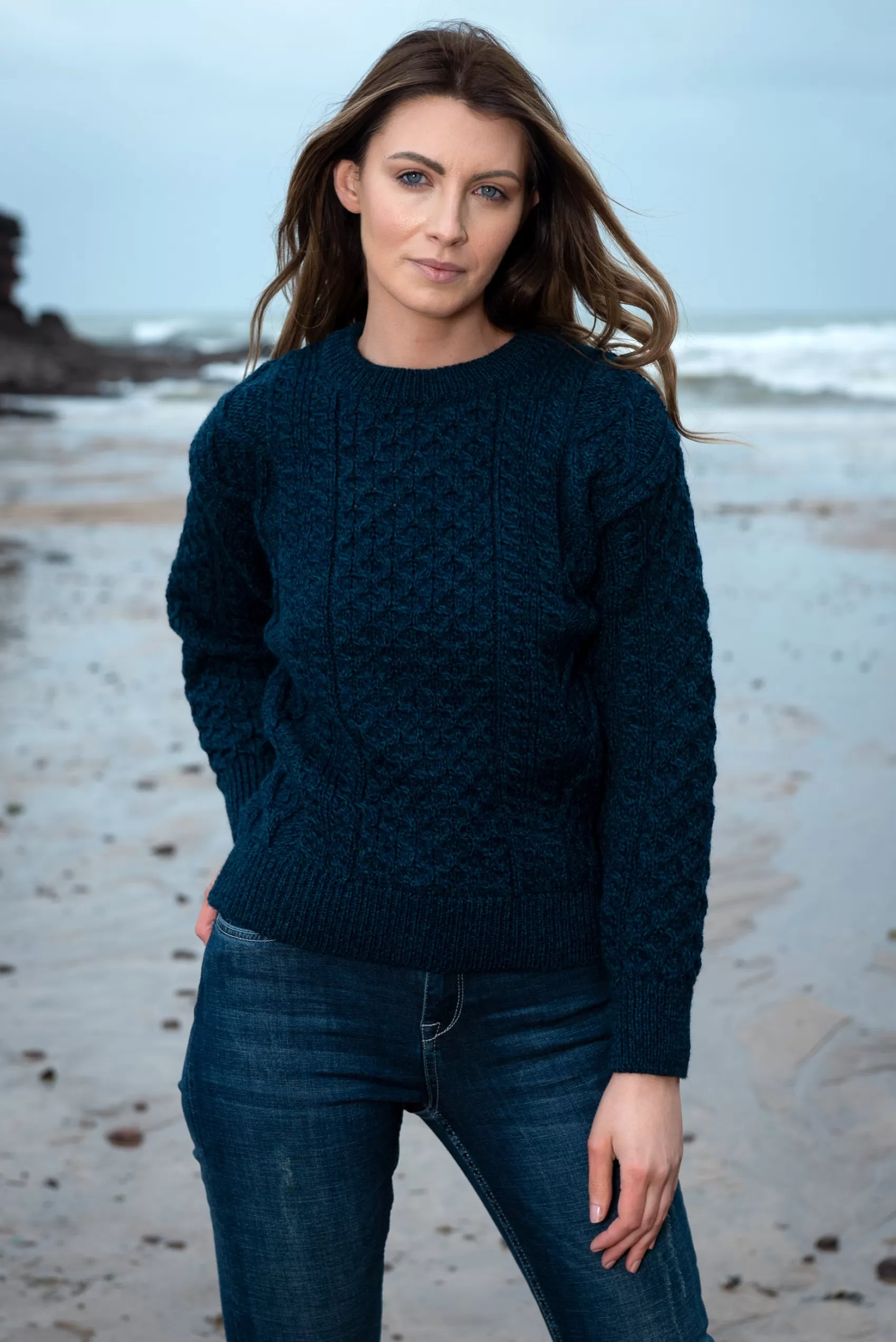 Aran Sweaters^Aran Crafts Inis Mor Aran Sweater | Blackwatch