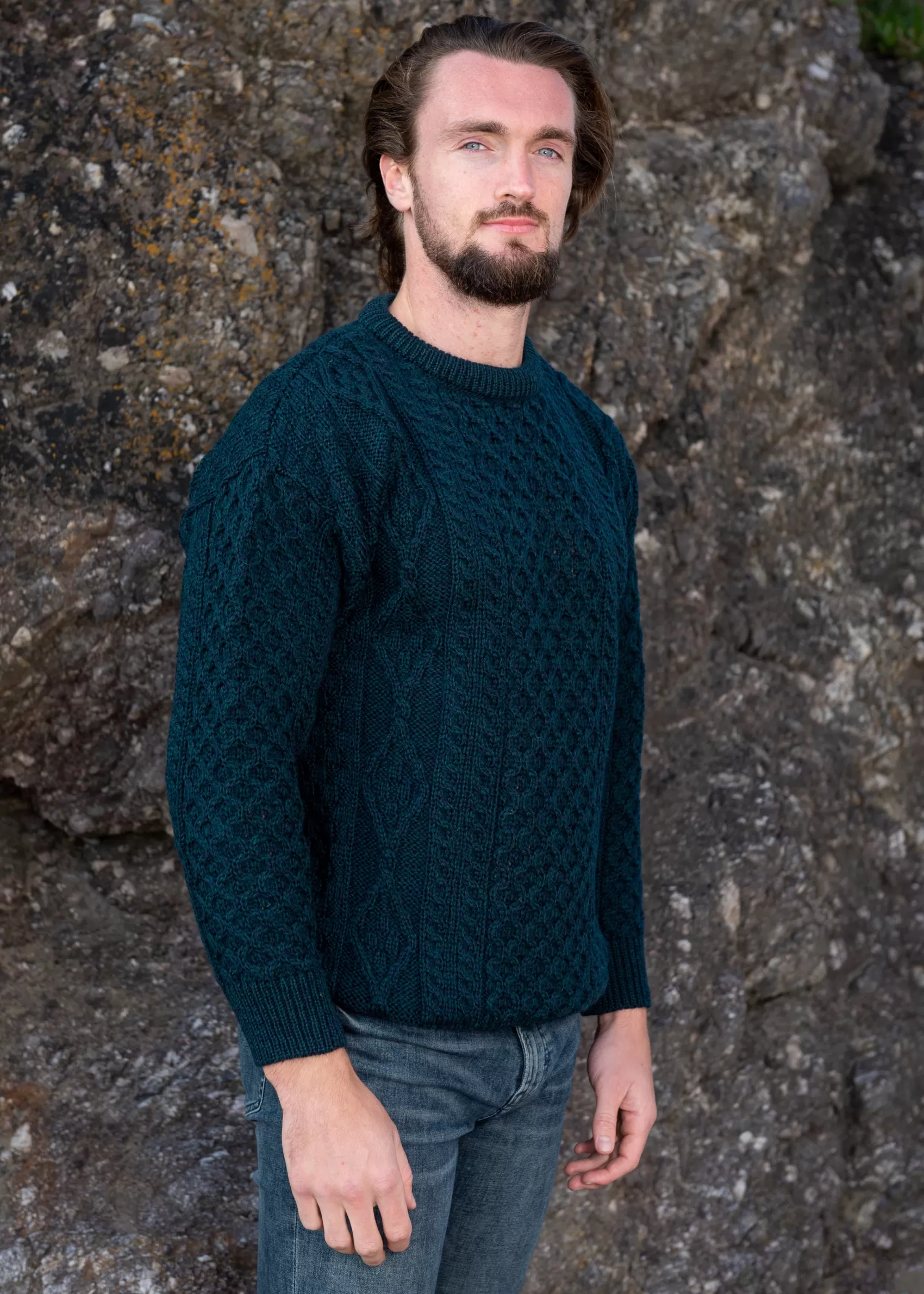 Aran Sweaters^Aran Crafts Inis Mor Aran Sweater | Blackwatch