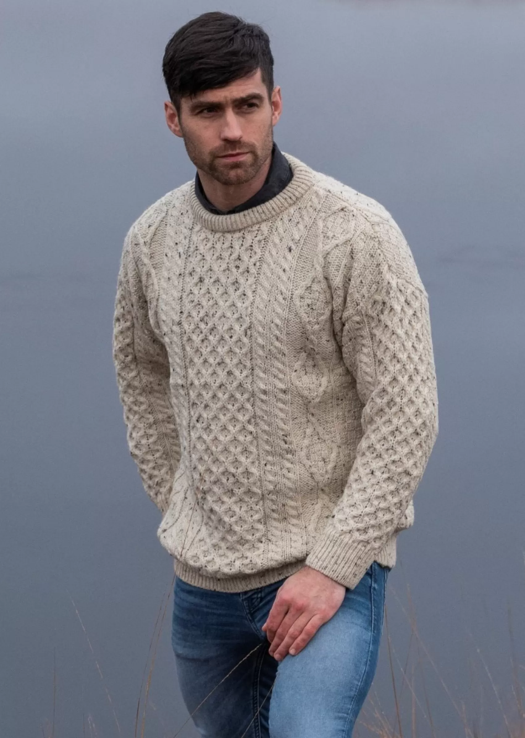 Aran Sweaters | Aran Sweaters^Aran Crafts Inis Mor Aran Sweater | Oatmeal