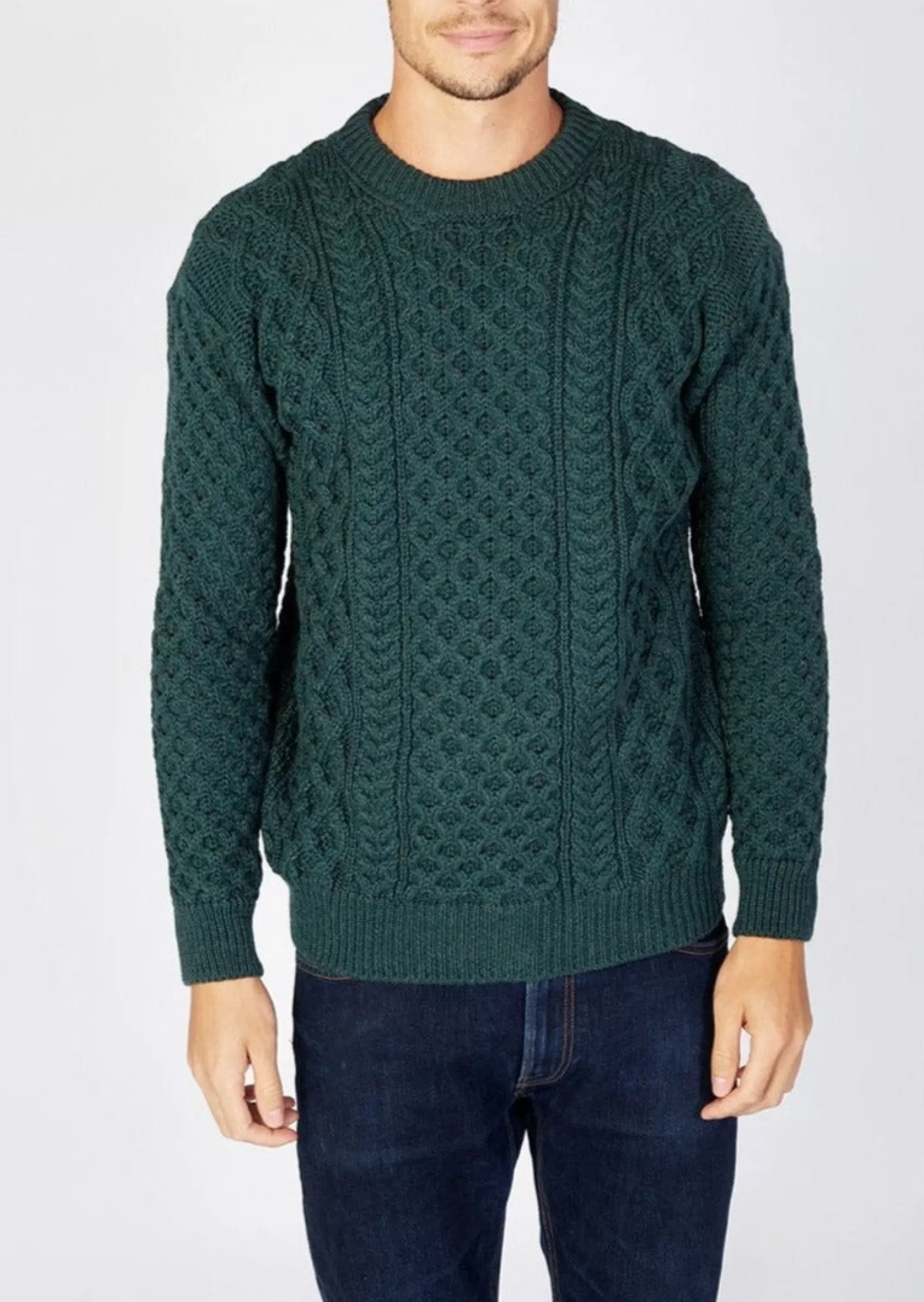 Aran Sweaters^Irelands Eye Knitwear IrelandsEye Aran Sweater | Green