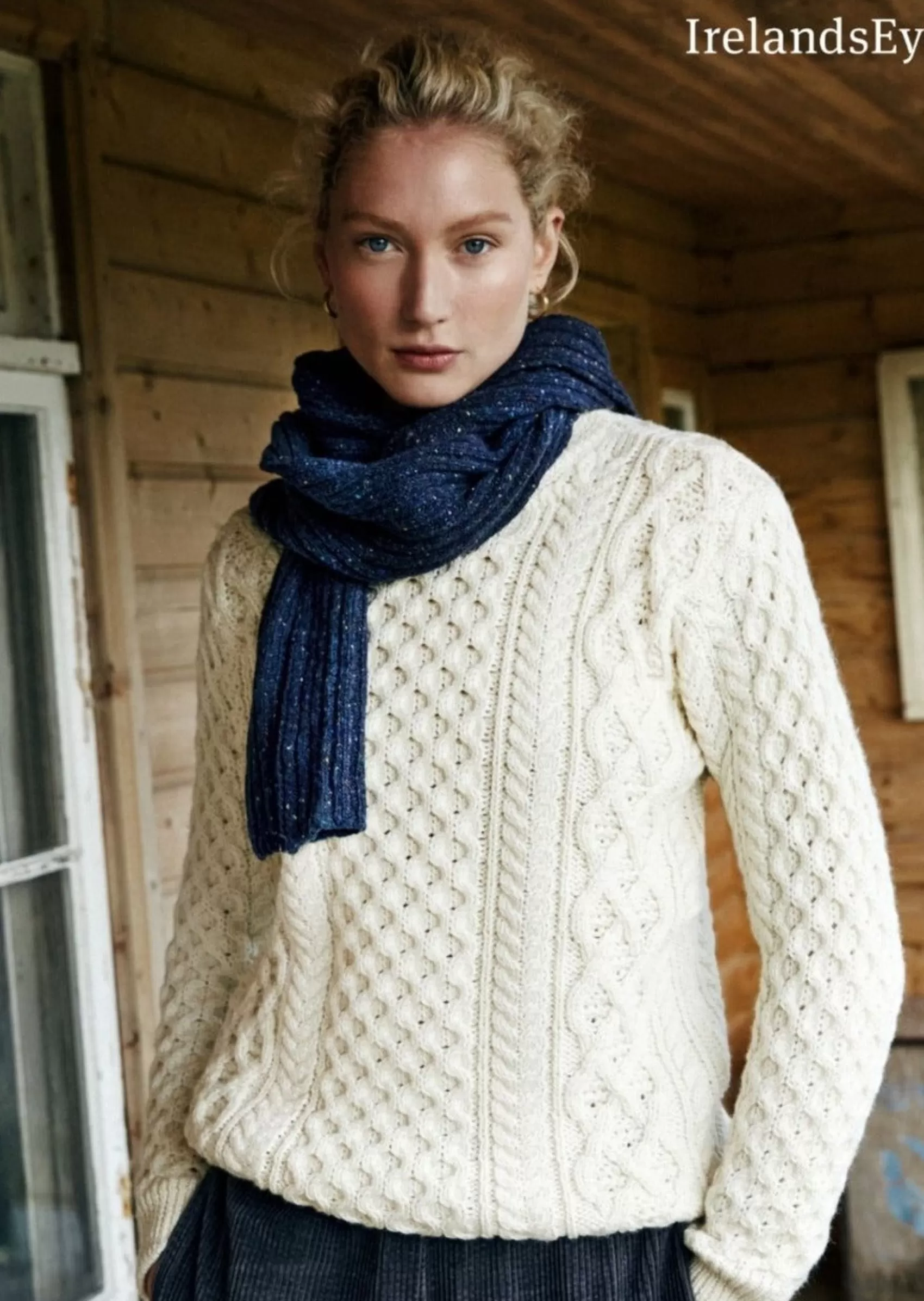 Aran Sweaters^Irelands Eye Knitwear IrelandsEye Aran Sweater | Natural