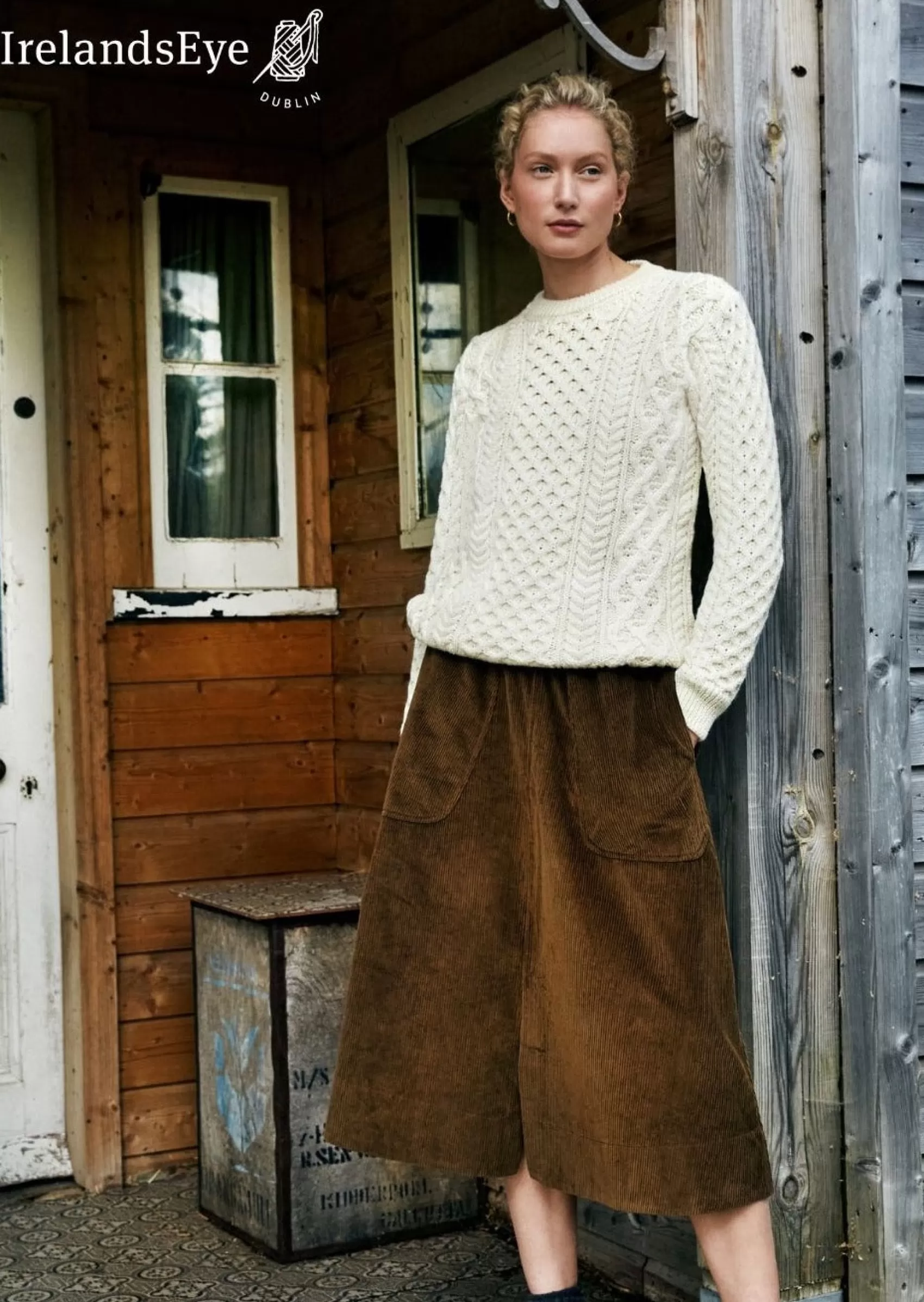 Aran Sweaters^Irelands Eye Knitwear IrelandsEye Aran Sweater | Natural