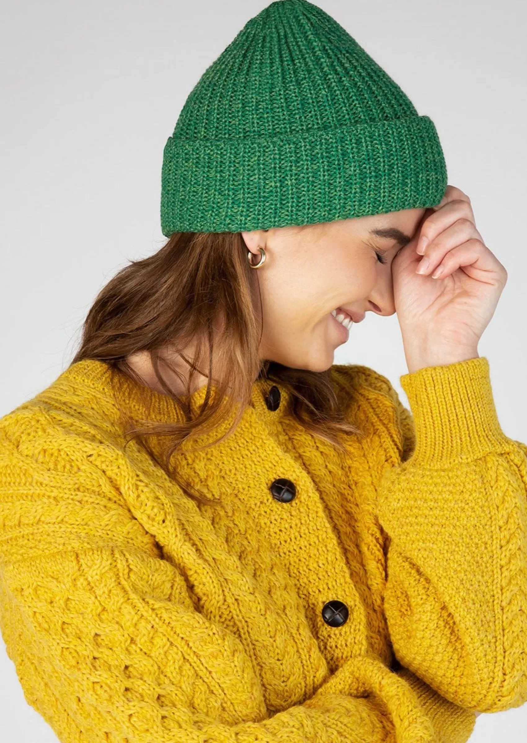 Hats & Caps^Irelands Eye Knitwear IrelandsEye Chunky Knit Hat | Green