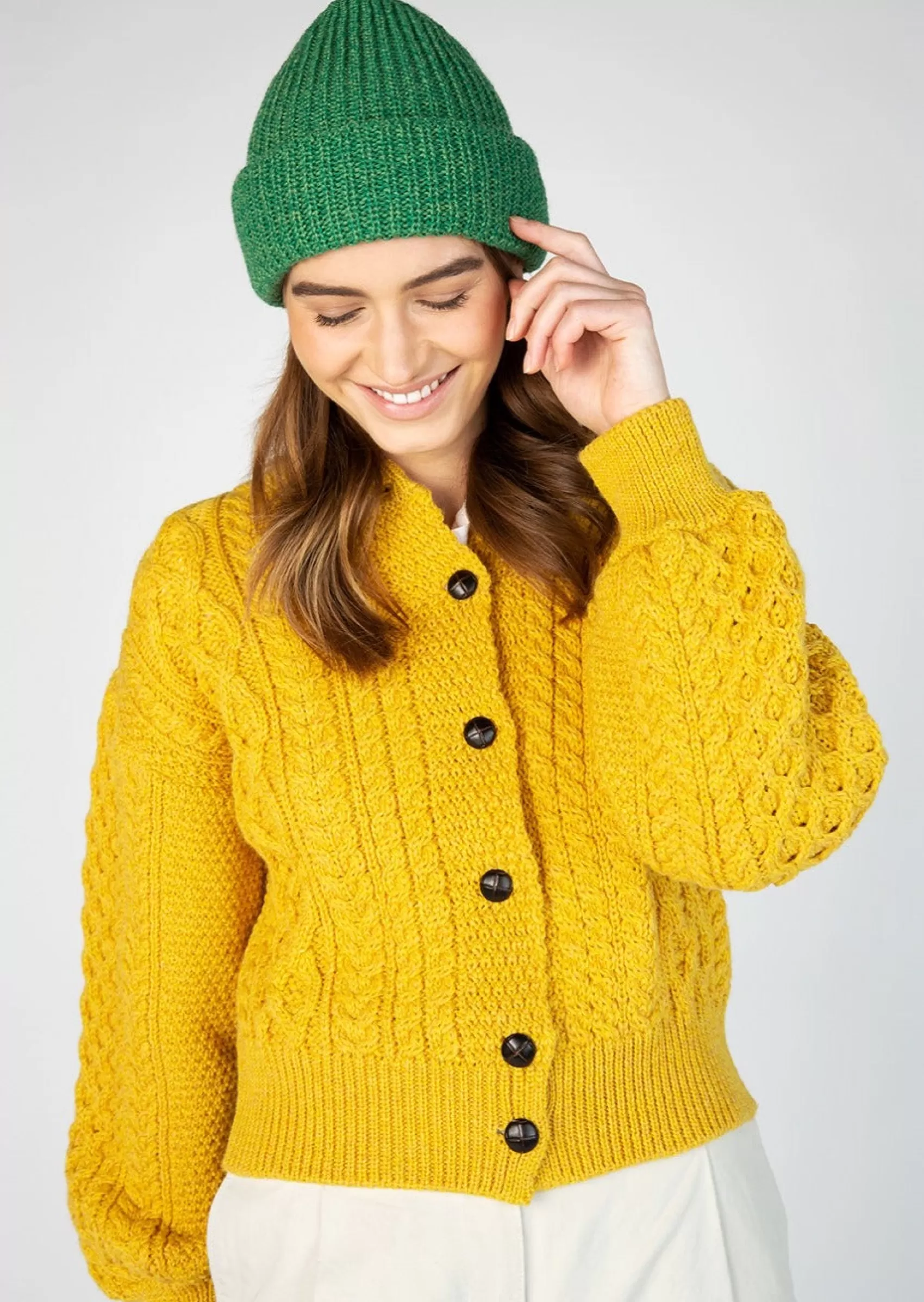 Hats & Caps^Irelands Eye Knitwear IrelandsEye Chunky Knit Hat | Green