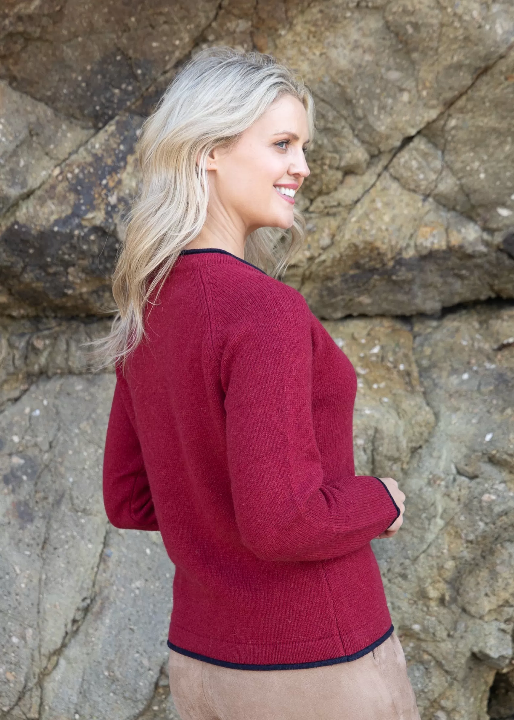 Aran Cardigans^Irelands Eye Knitwear IrelandsEye Women's Killiney Cardigan | Venetian