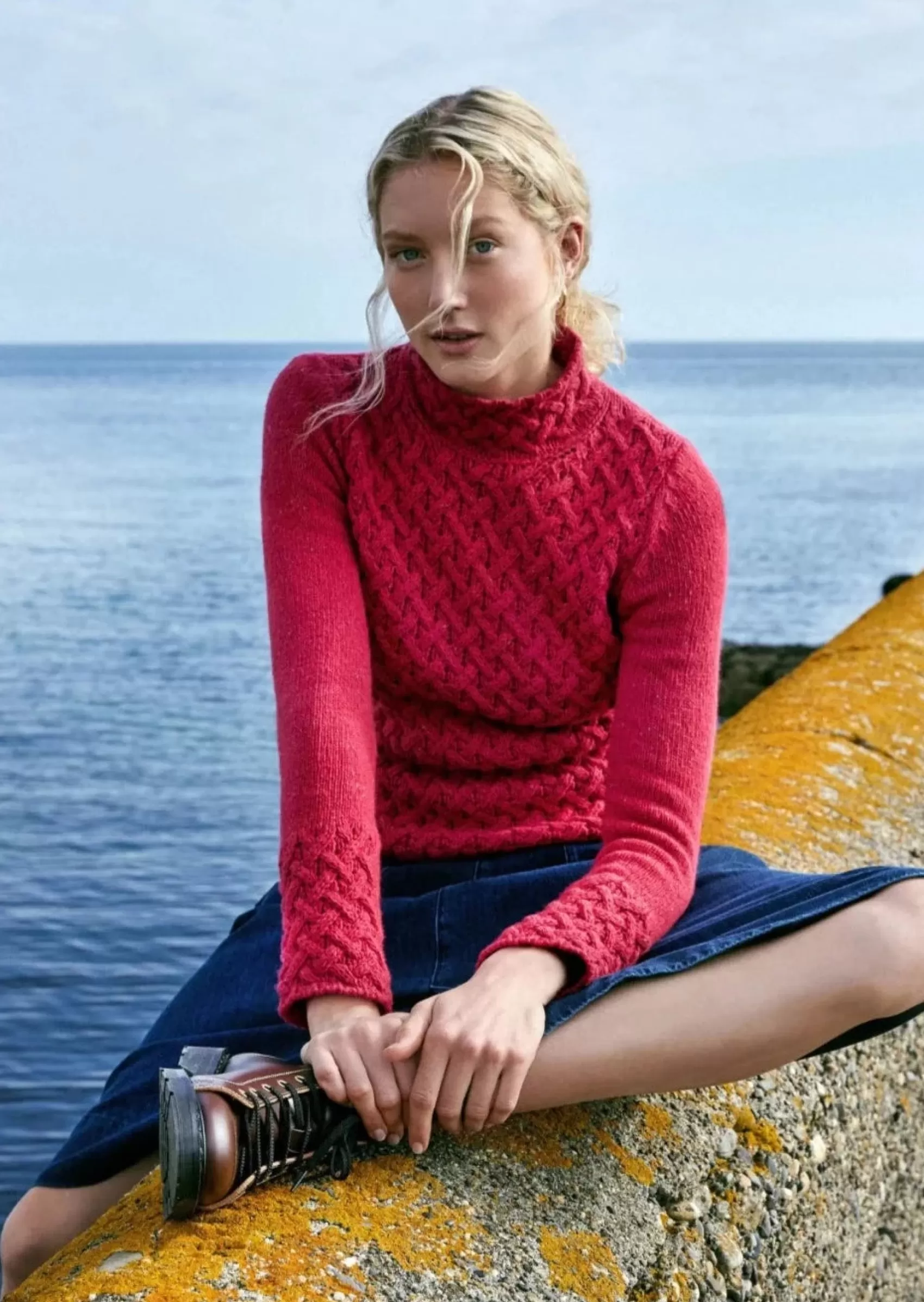 Aran Sweaters^Irelands Eye Knitwear IrelandsEye Women's Trellis Aran Sweater | Bramble Berry