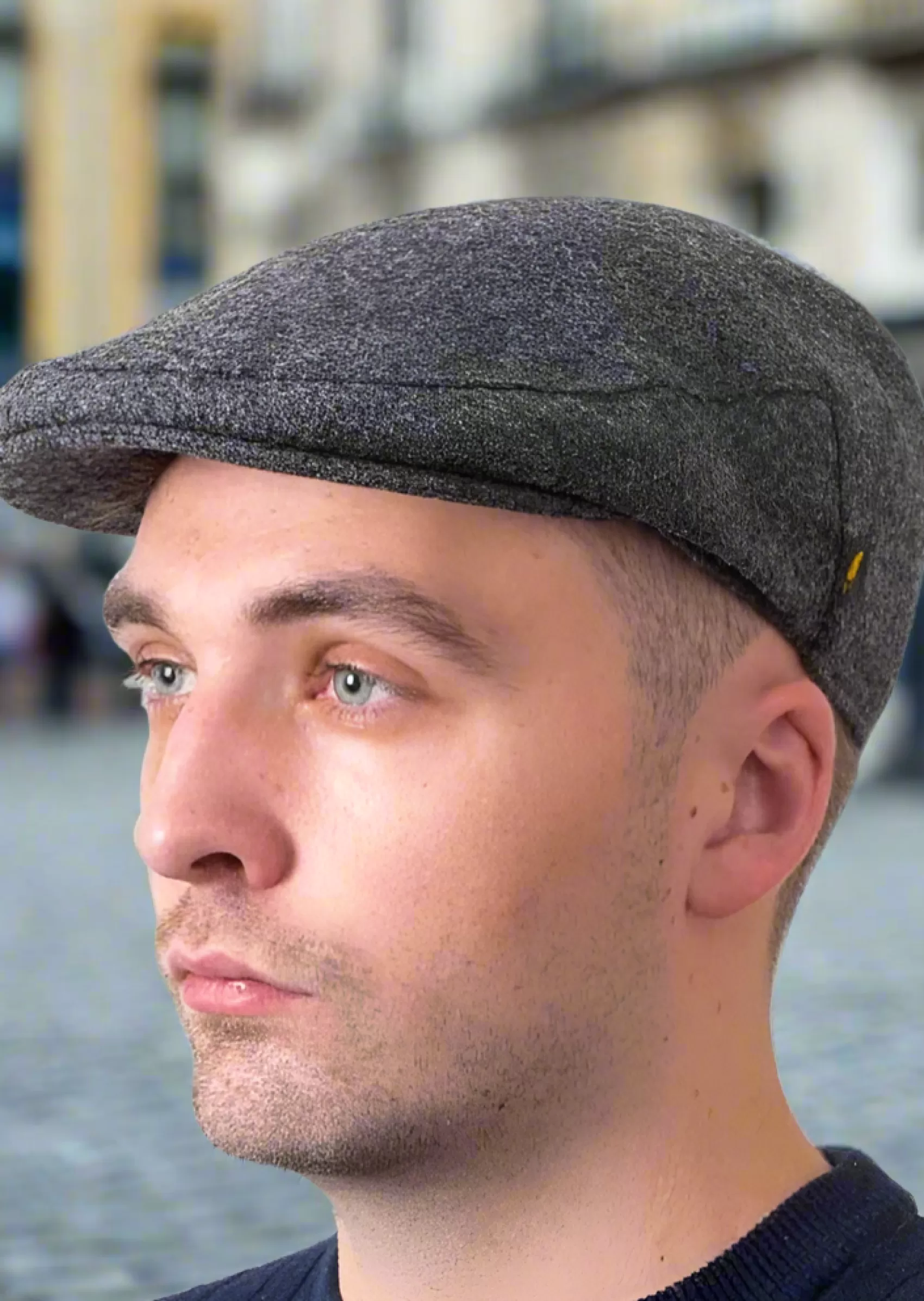 Traditional Hats^Hatman of Ireland Irish Wool Clerical Gray Cap