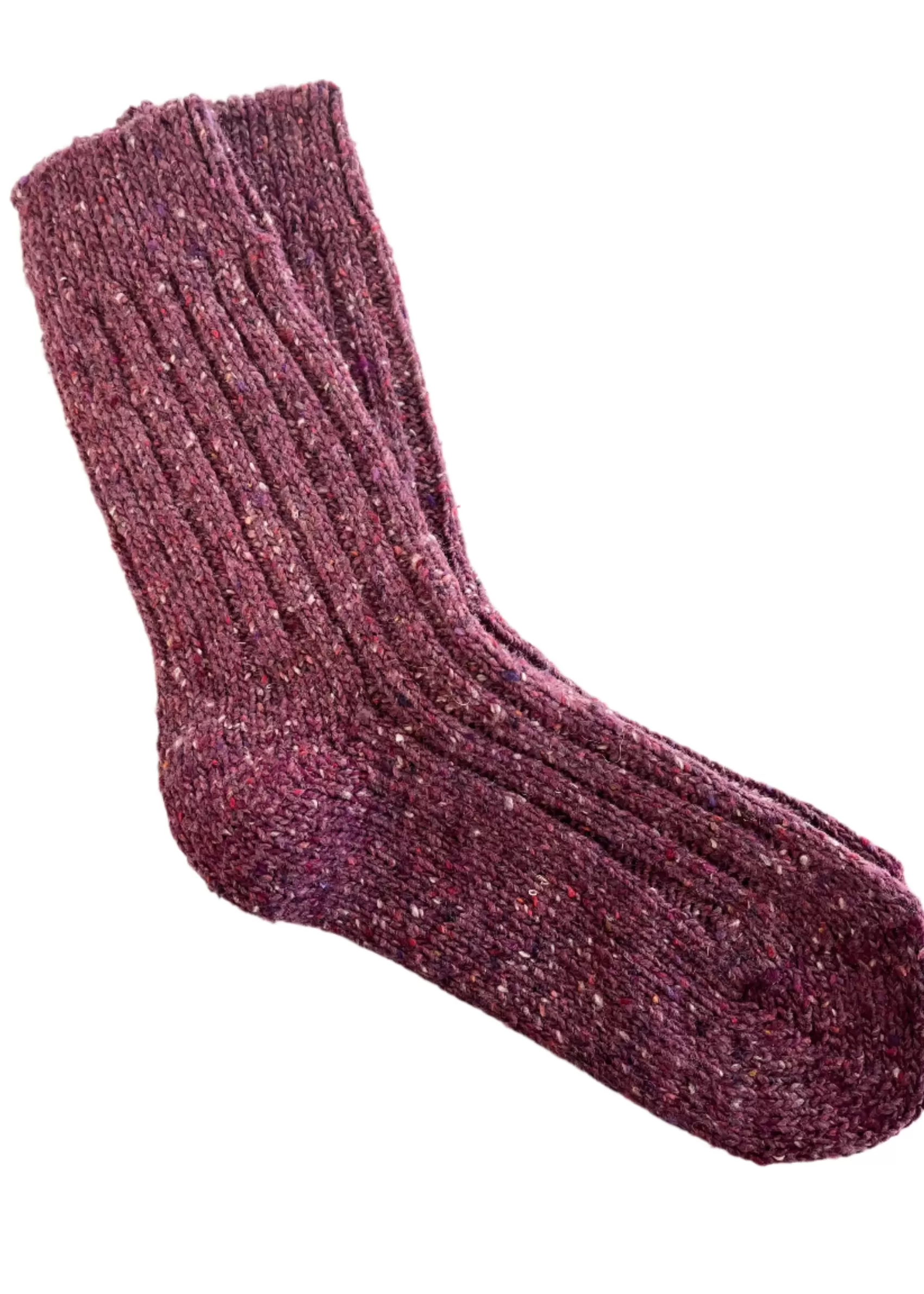 Socks | Socks^River View Irish Wool Neppy Socks | Women's | Cipolla-Pink