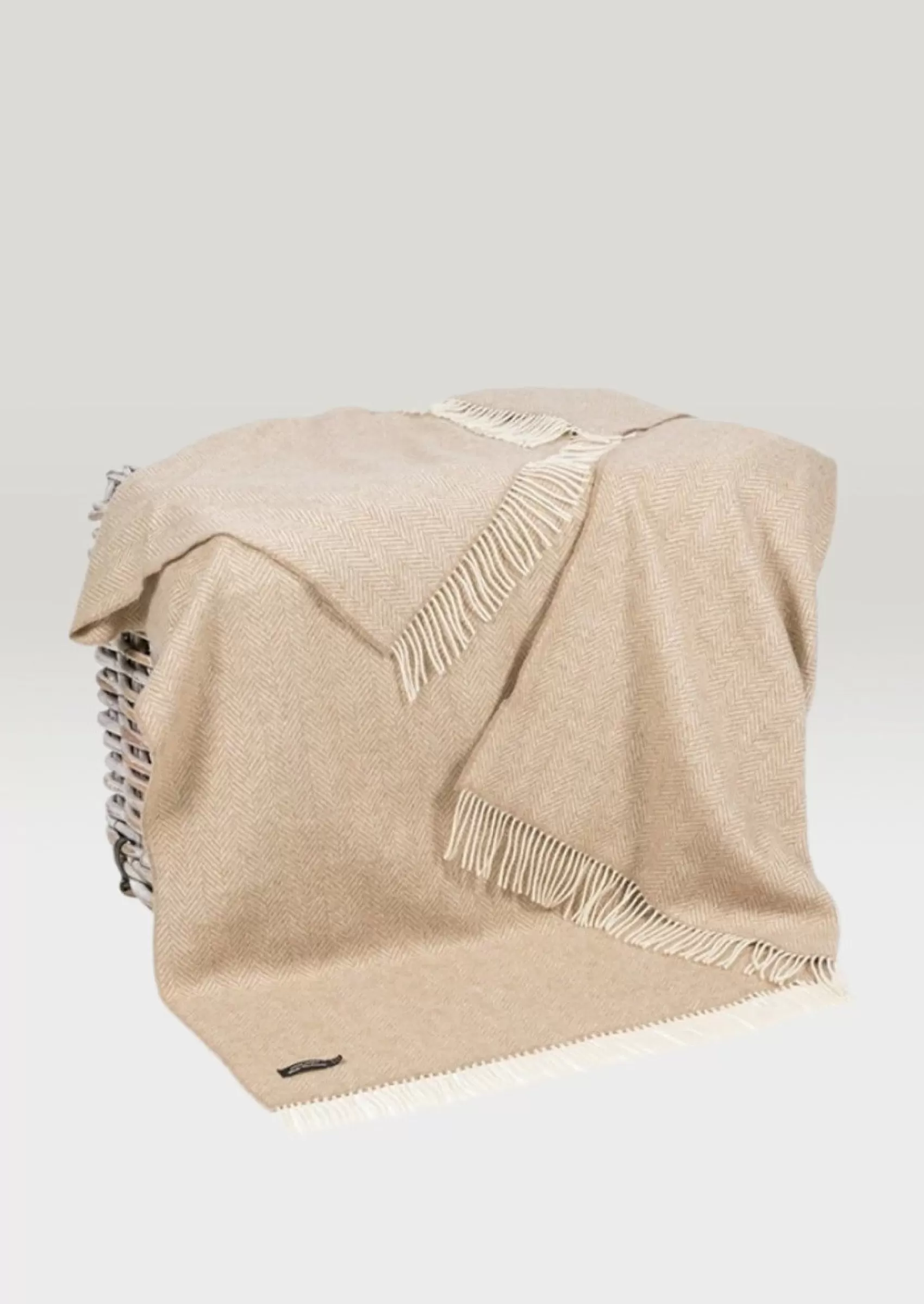 Blankets & Throws | Cashmere Merino Blankets^John Hanly Cashmere Merino Throw | Beige