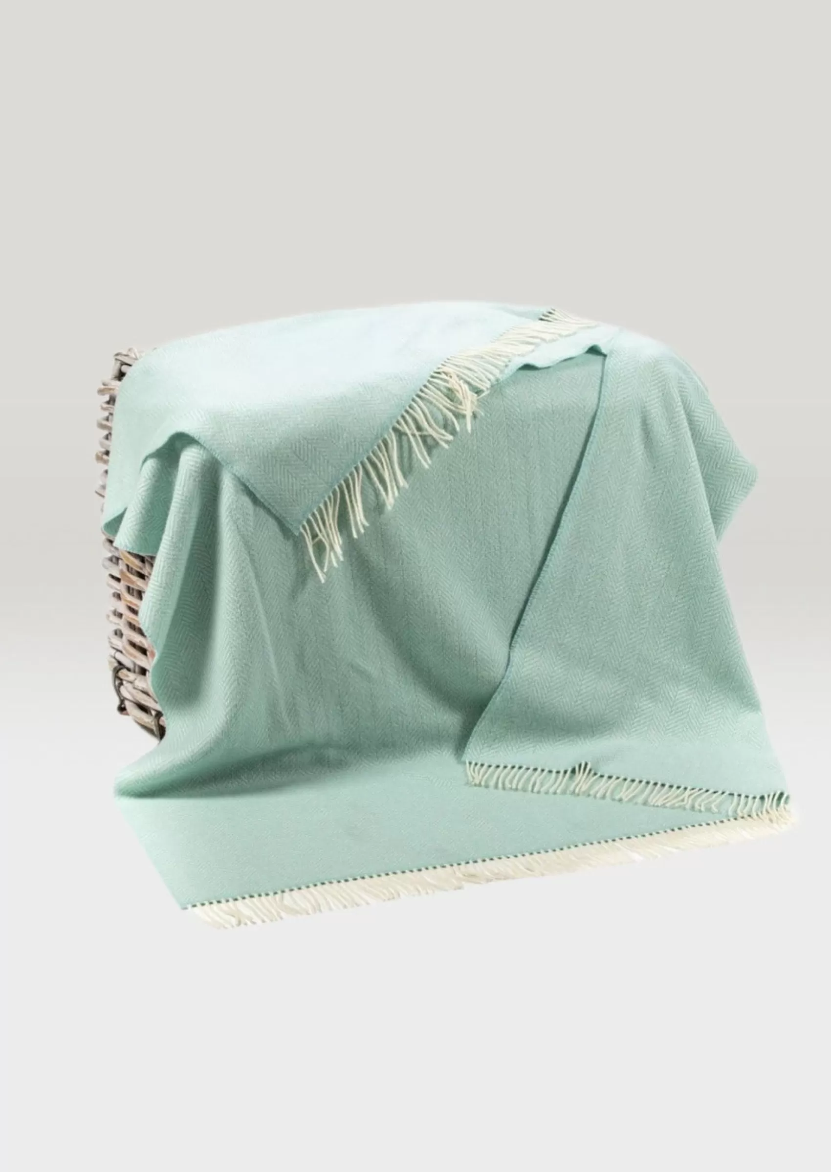 Blankets & Throws | Cashmere Merino Blankets^John Hanly Cashmere Merino Throw - Mint