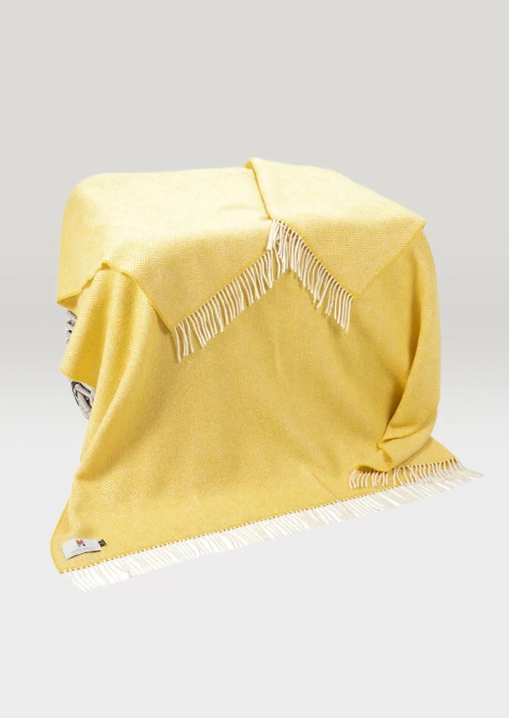 Blankets & Throws | Cashmere Merino Blankets^John Hanly Cashmere Merino Throw - Yellow