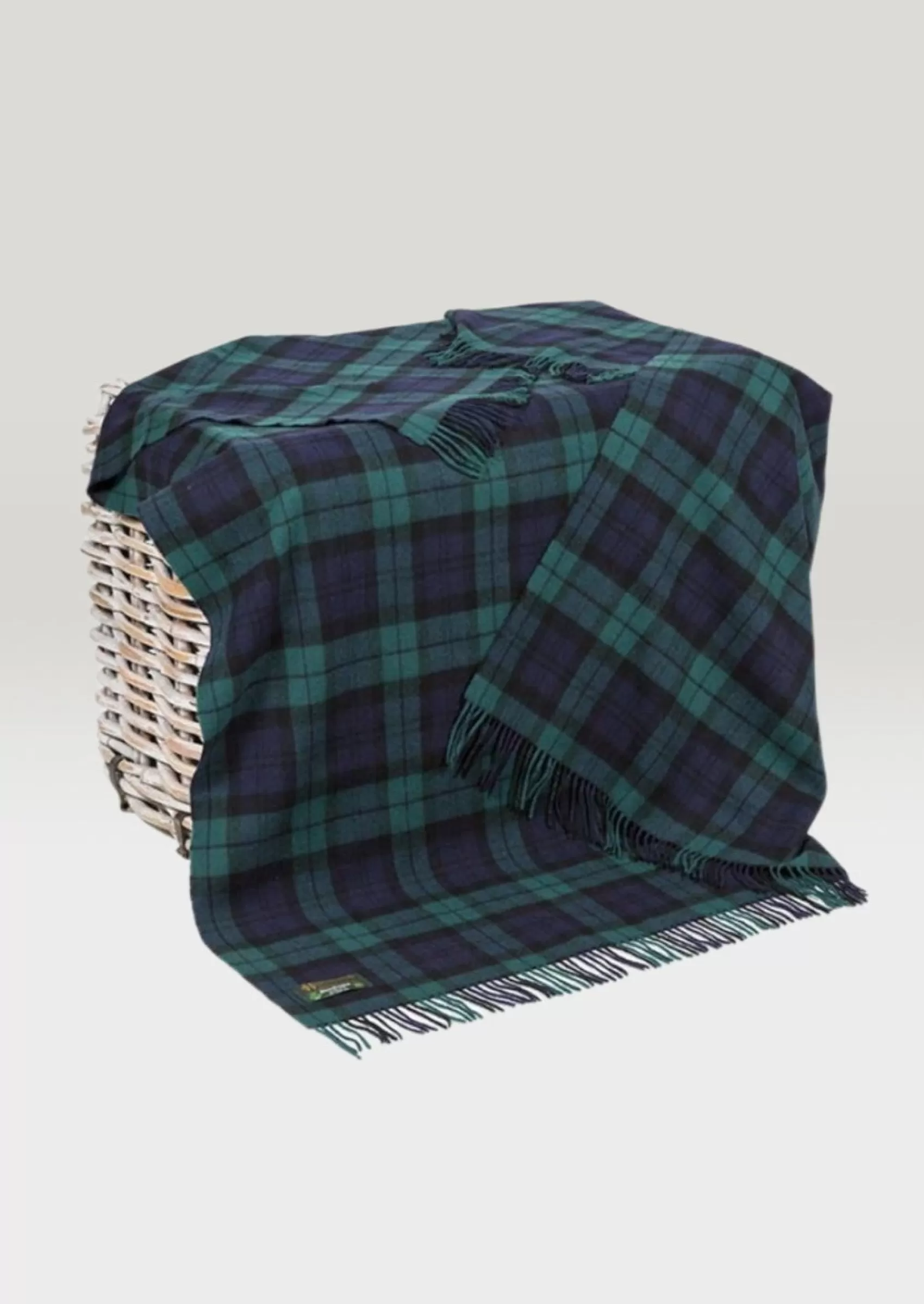 Blankets & Throws | Lambswool Blankets^John Hanly Lambswool Tartan Black Watch Blanket