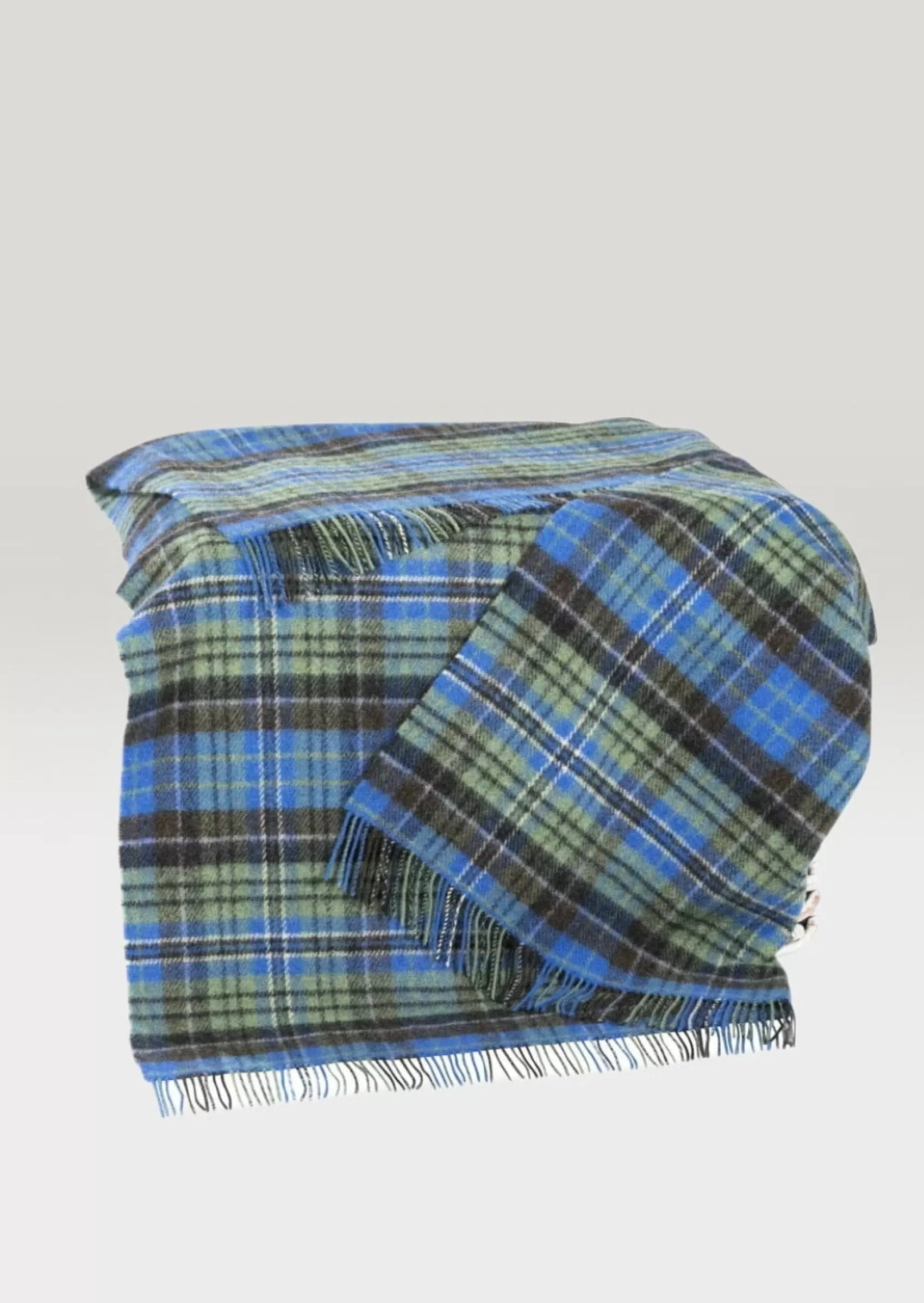 Blankets & Throws | Wool Blankets^John Hanly Large Blue Lichen Plaid Blanket