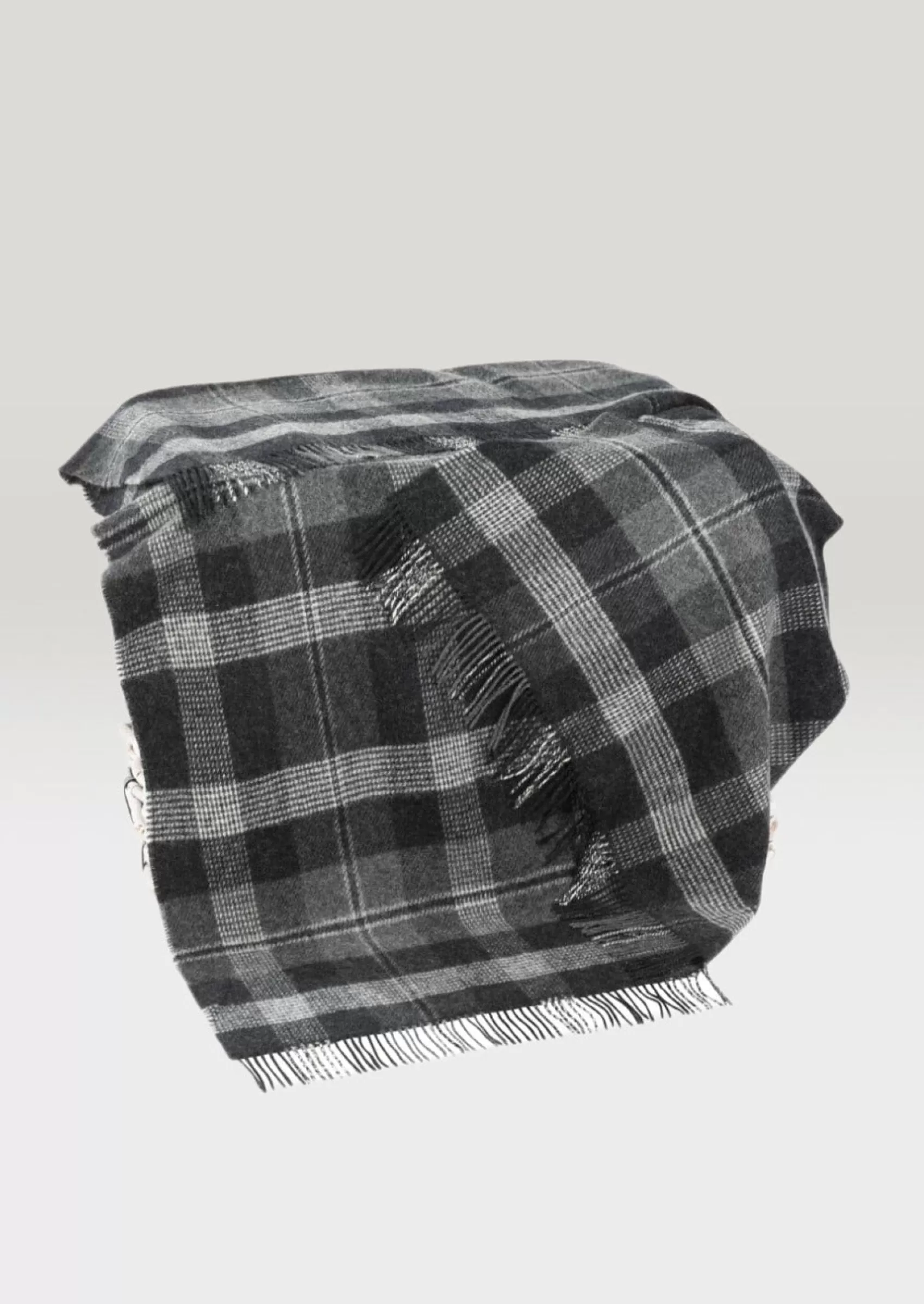 Blankets & Throws | Wool Blankets^John Hanly Large Charcoal Silver Blanket