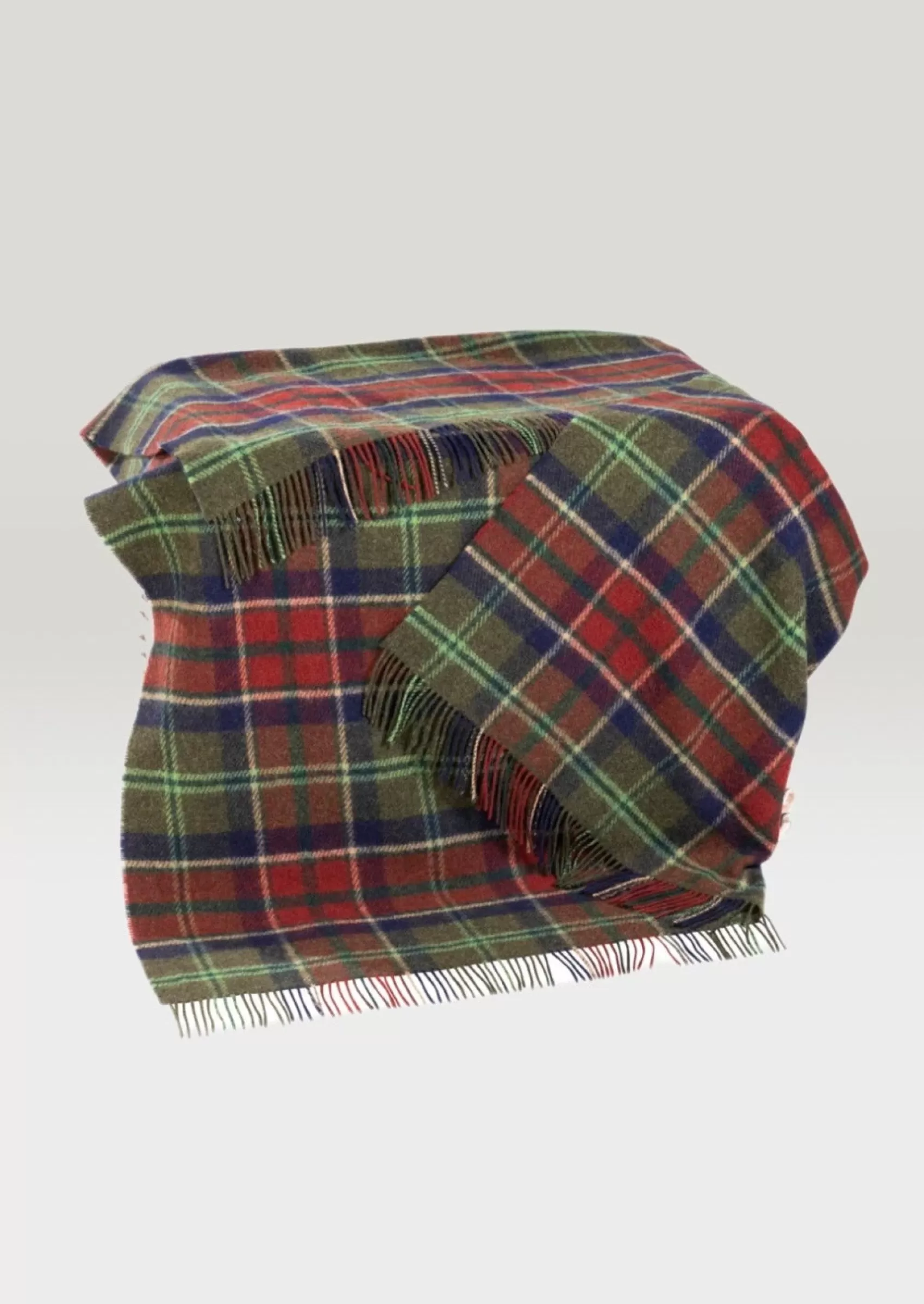 Blankets & Throws | Wool Blankets^John Hanly Large Wool Throw Loden Navy Claret