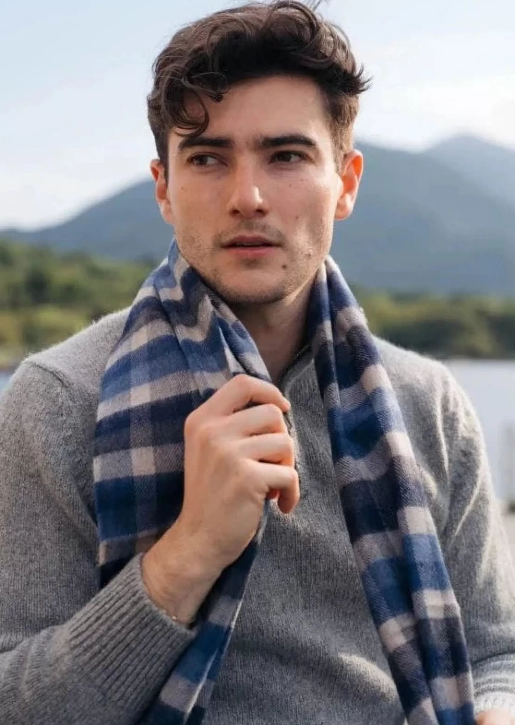 Scarves^John Hanly Merino Scarf | Checkerboard